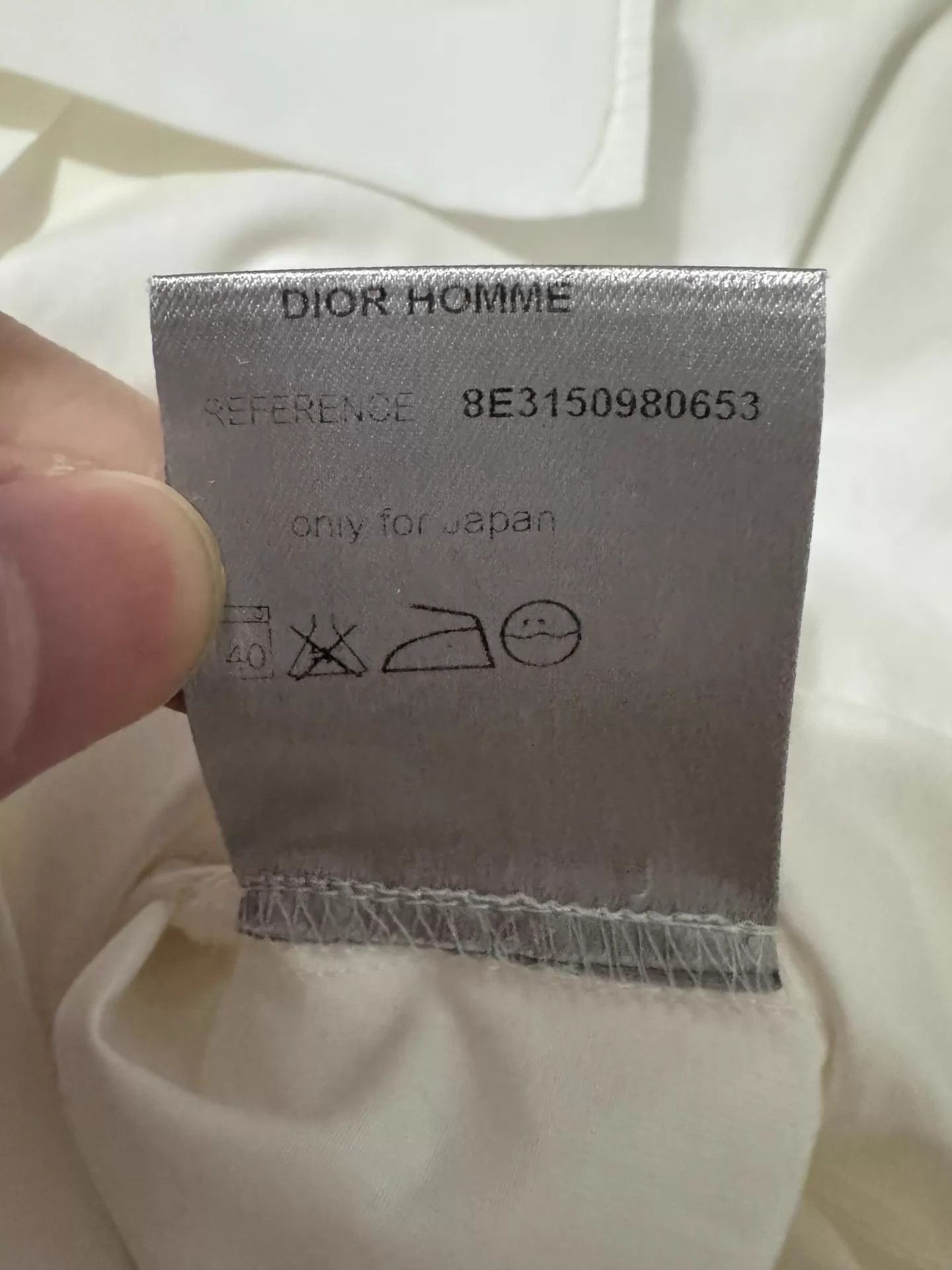 Dior White Long Sleeve Button-Up Shirt Size S Size US S / EU 44-46 / 1 - 8 Thumbnail