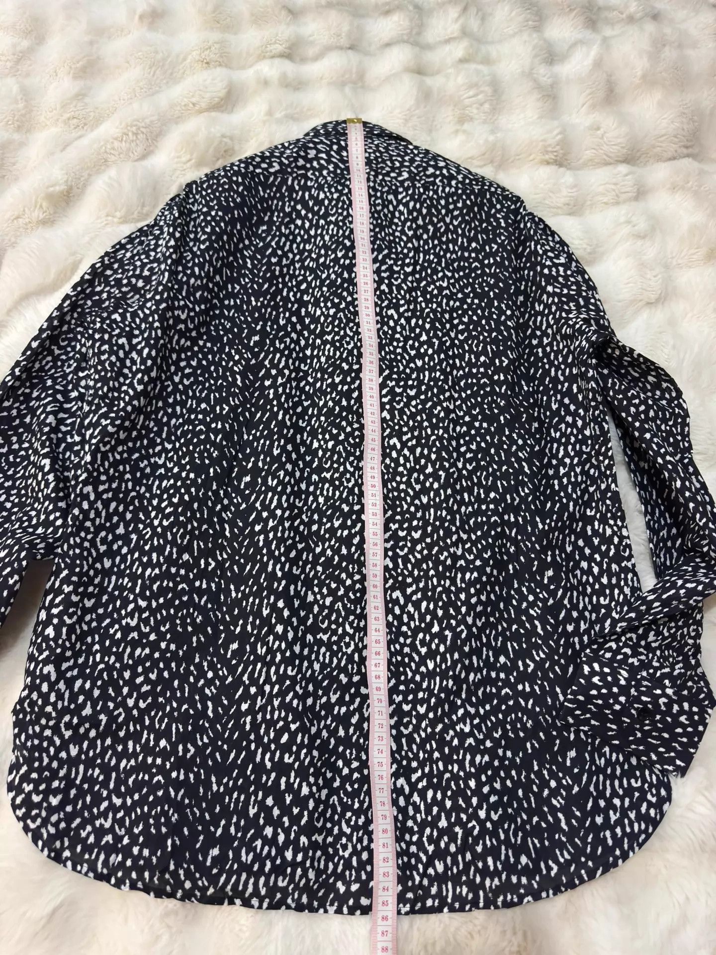 Saint Laurent Paris Black Patterned Long Sleeve Button-Up Shirt Size US L / EU 52-54 / 3 - 9 Thumbnail