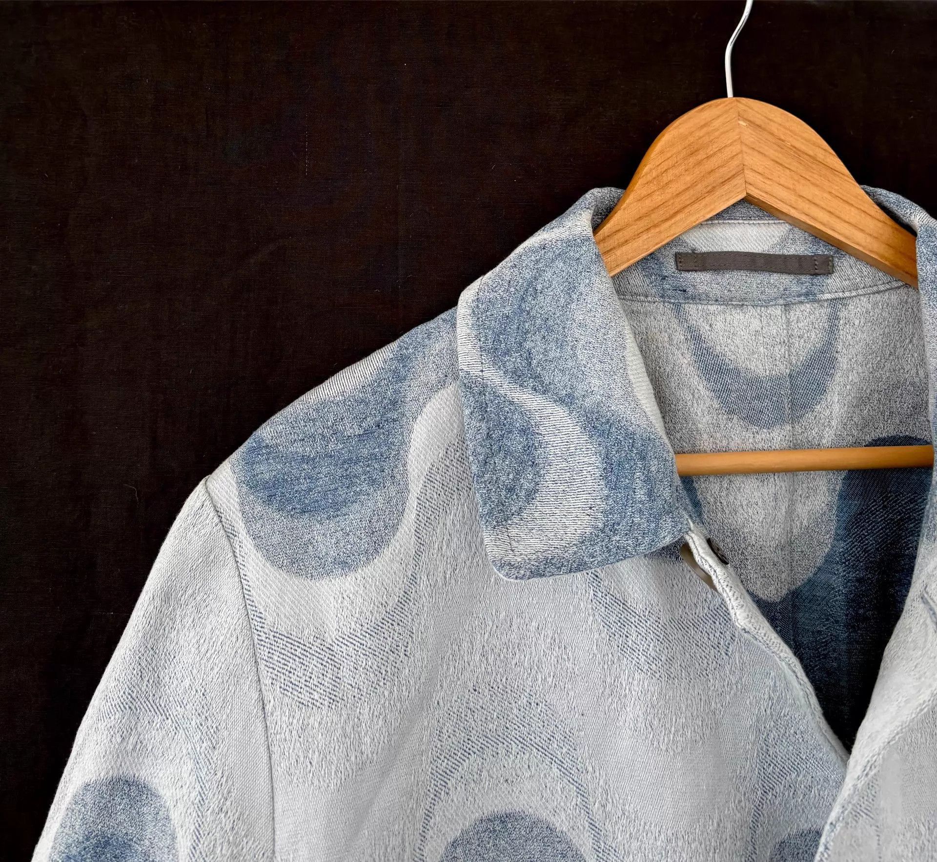 Dries Van Noten Blue Wave Pattern Long Coat Size M Size US M / EU 48-50 / 2 - 4 Thumbnail
