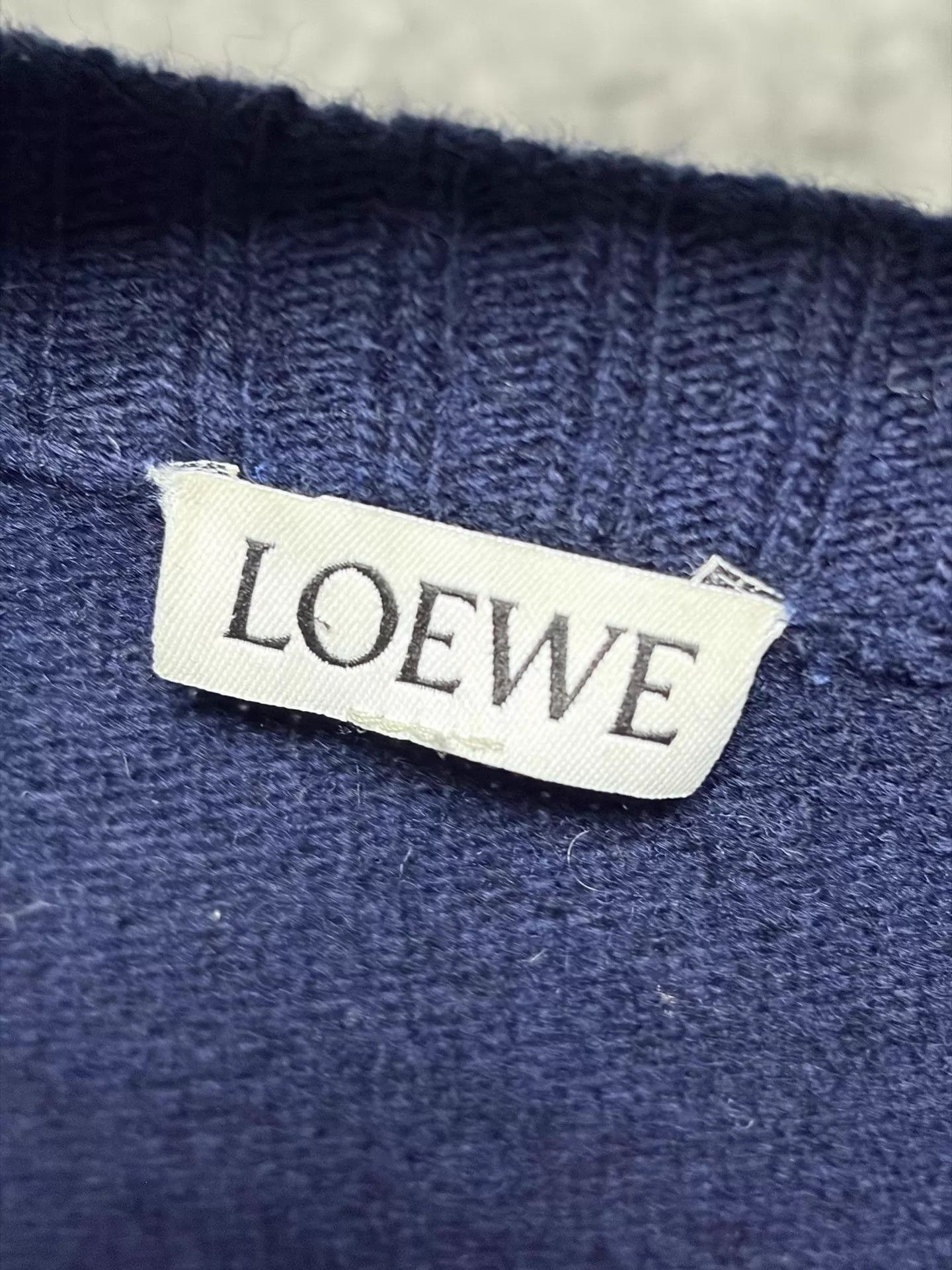 Loewe Blue Long Sleeve Knit Sweater - XS Size US XS / EU 42 / 0 - 3 Thumbnail