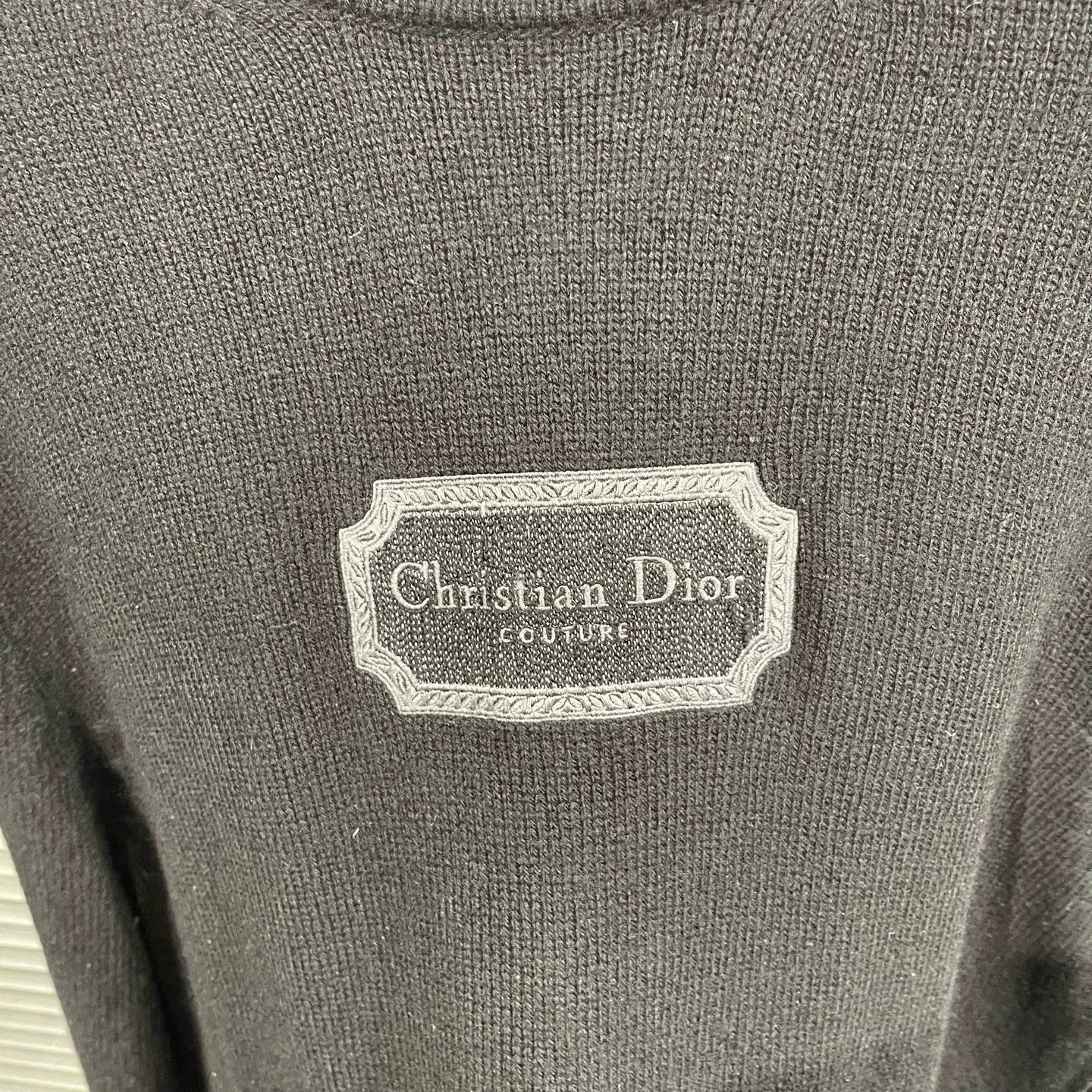 Dior Black Crew Neck Sweater - XXL Size US XXL / EU 58 / 5 - 4 Thumbnail
