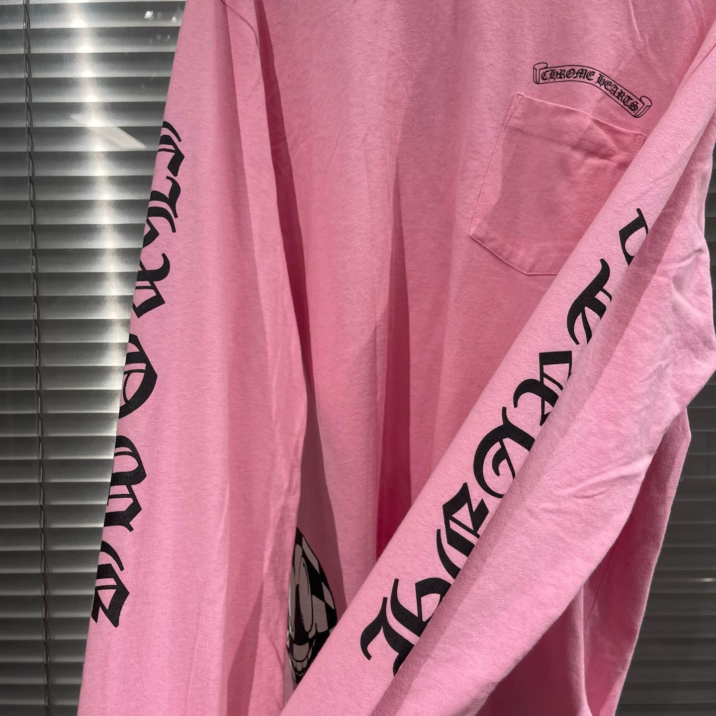 Chrome Hearts Pink Long Sleeve Graphic Shirt Size US L / EU 52-54 / 3 - 5 Thumbnail