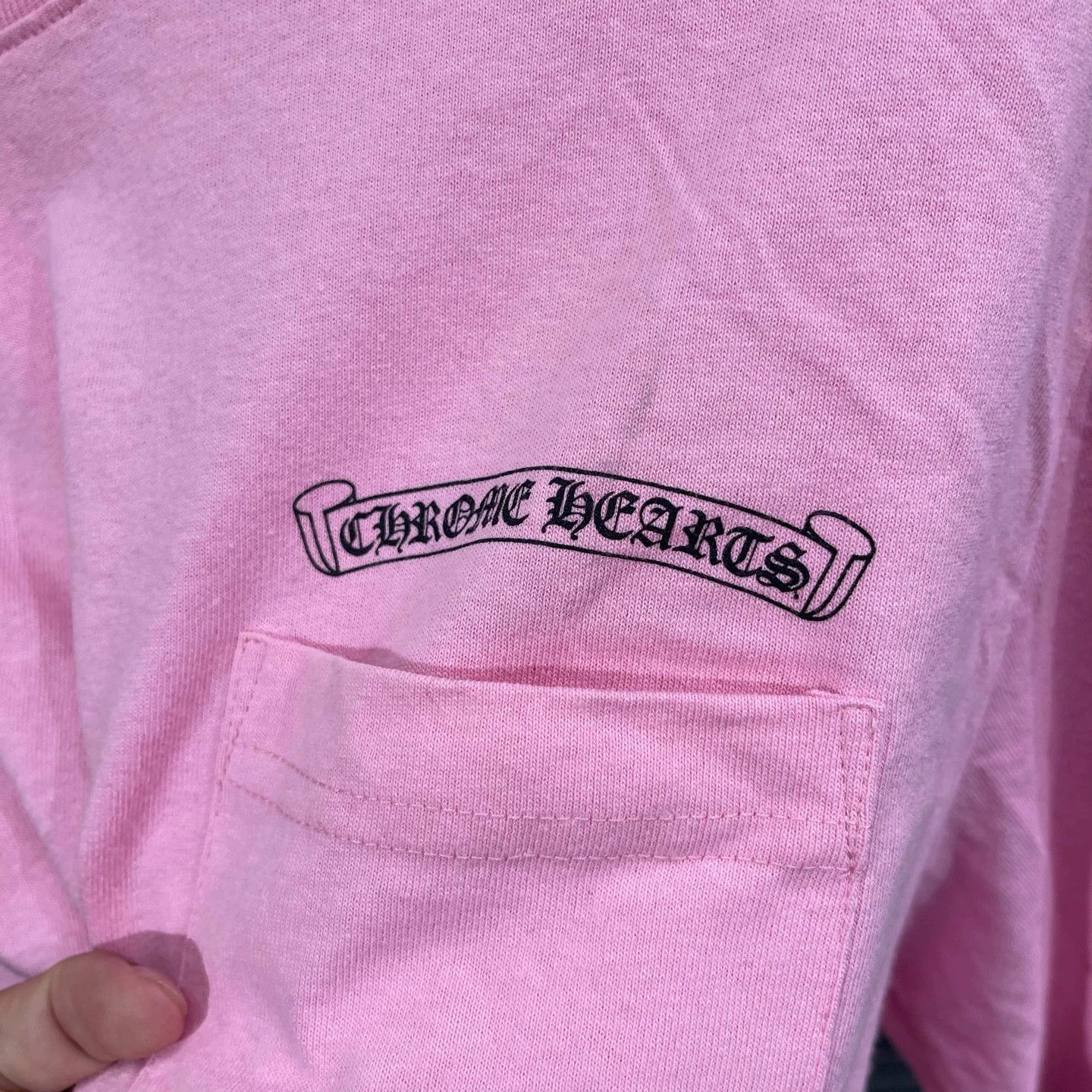Chrome Hearts Pink Long Sleeve Graphic Shirt Size US L / EU 52-54 / 3 - 4 Thumbnail