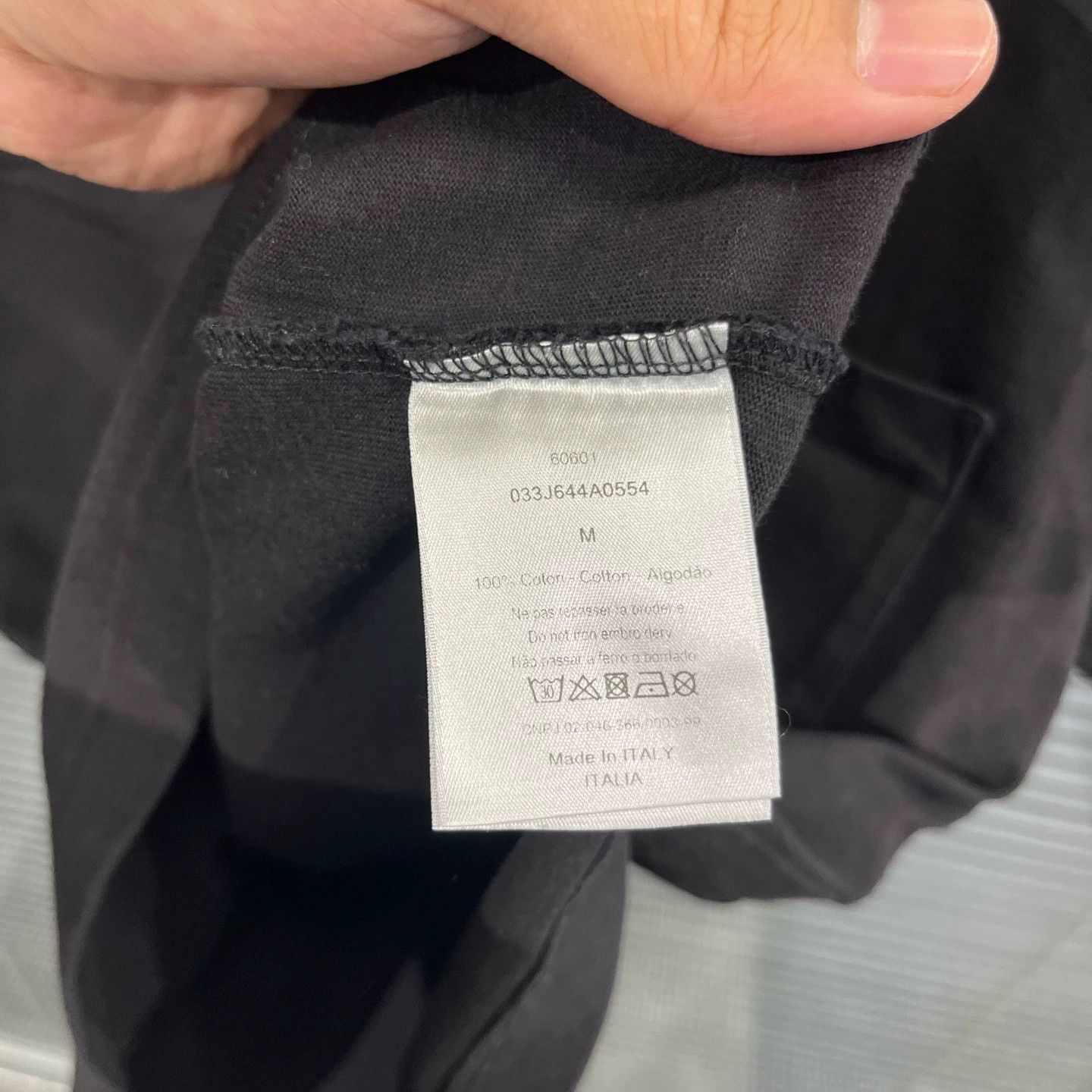Dior Black Short Sleeve T-Shirt with Pocket Emblem Size US M / EU 48-50 / 2 - 5 Thumbnail