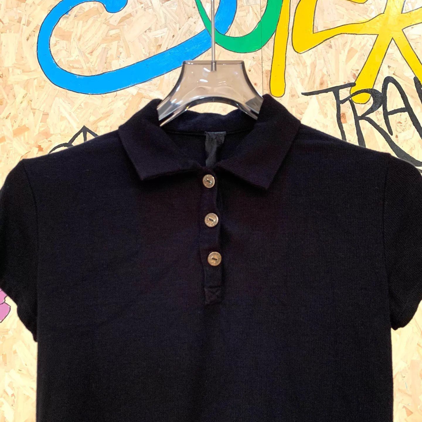 Chrome Hearts Black Short-Sleeve Polo Shirt Size M Size US M / EU 48-50 / 2 - 4 Thumbnail