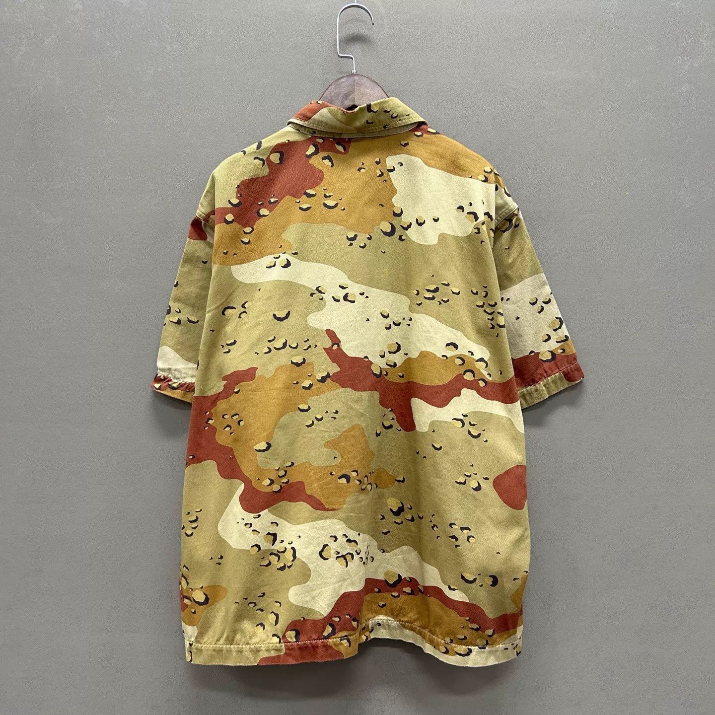 Chrome Hearts Beige Camo Short Sleeve Button-Up Shirt Size US XL / EU 56 / 4 - 2 Thumbnail