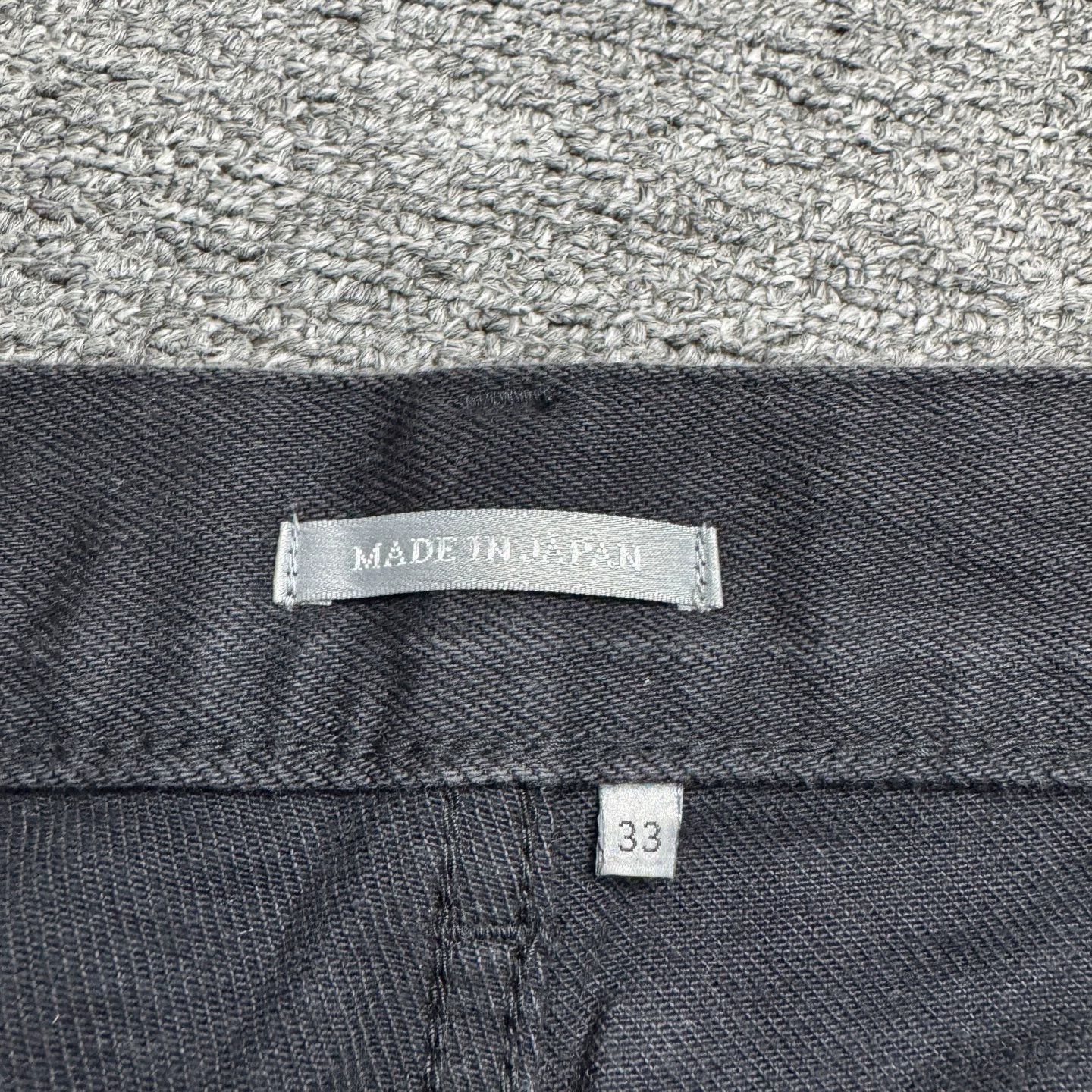 Dior Black Denim Straight-Leg Pants Size US 31 - 3 Thumbnail
