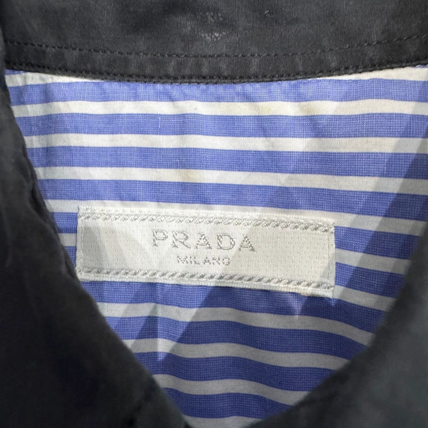 Prada Striped Button-Up Shirt with Graphic Print Size US L / EU 52-54 / 3 - 3 Thumbnail