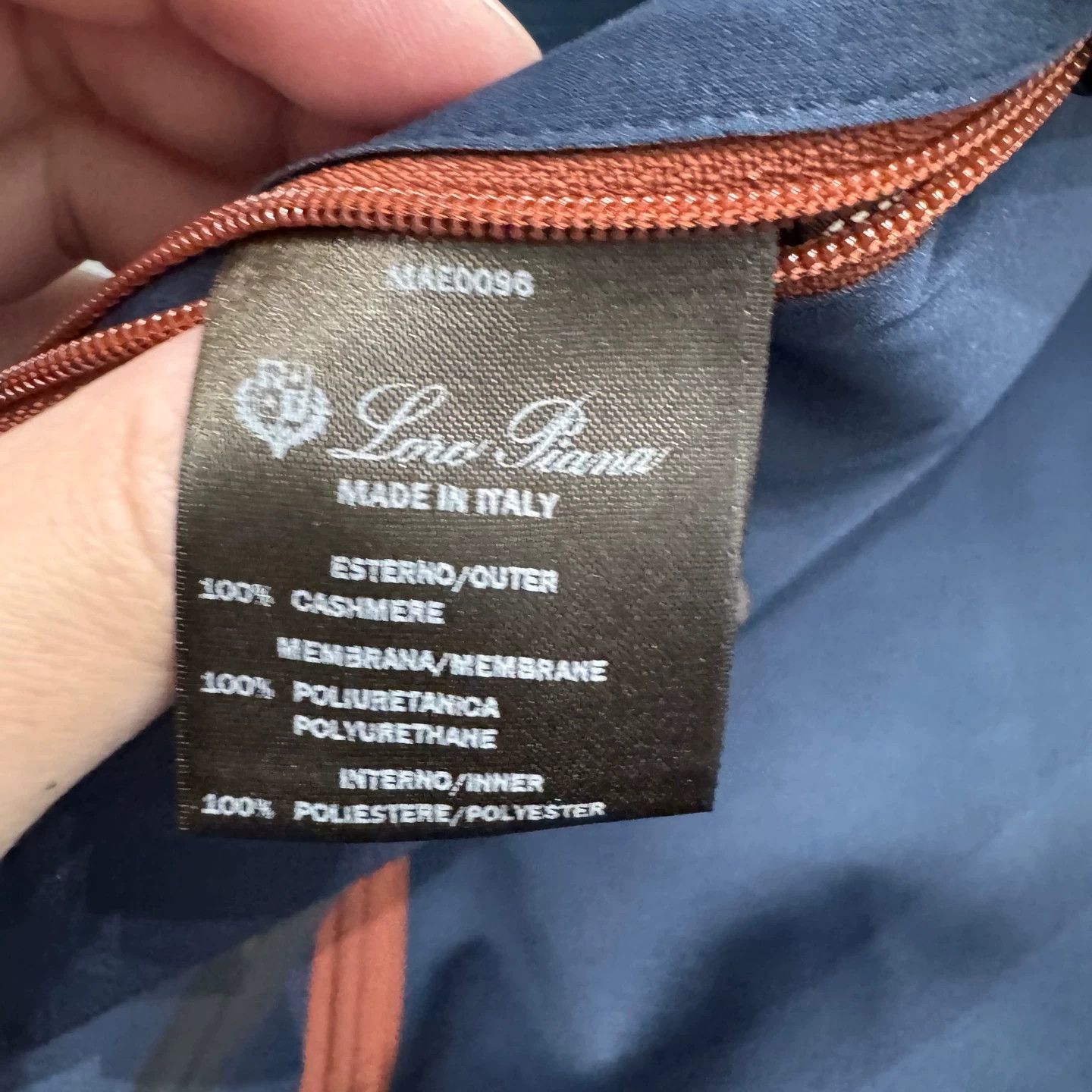 Loro Piana Blue Hooded Jacket with Zip Pockets Size US XXL / EU 58 / 5 - 4 Thumbnail
