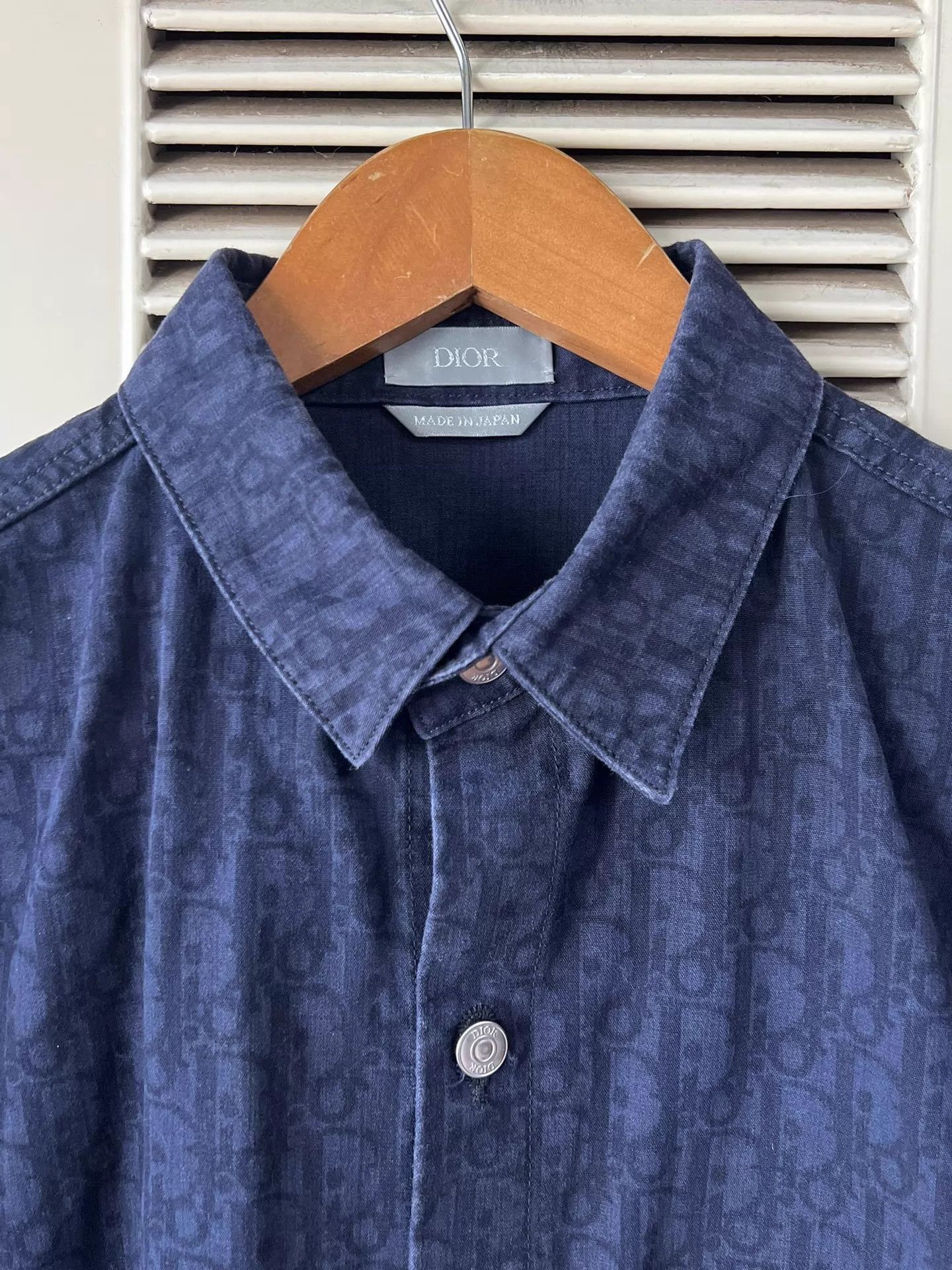 Dior Blue Short Sleeve Button-Up Shirt Size US M / EU 48-50 / 2 - 3 Thumbnail
