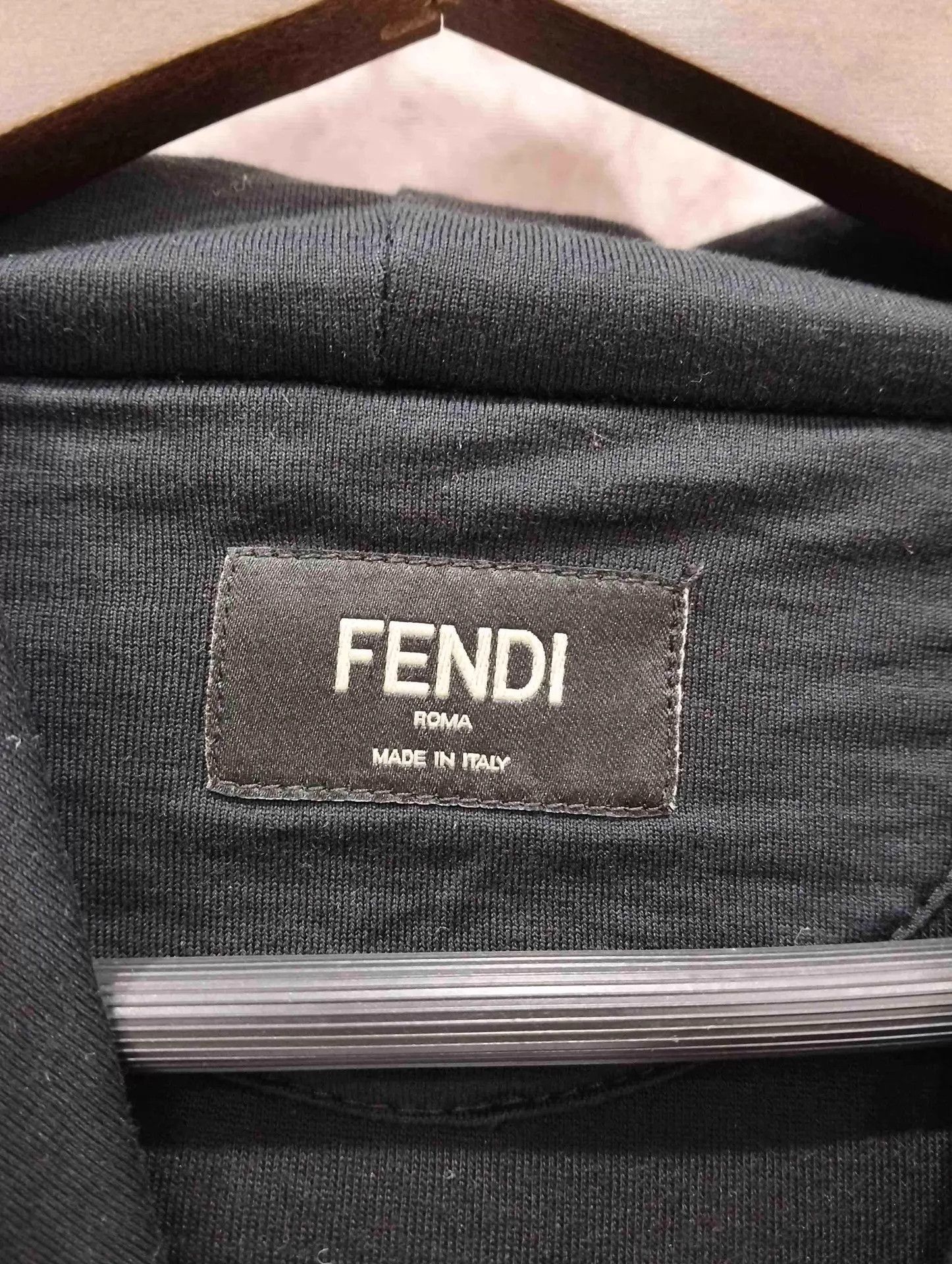 Fendi Black Graphic Print Hoodie with Drawstrings Size US S / EU 44-46 / 1 - 3 Thumbnail