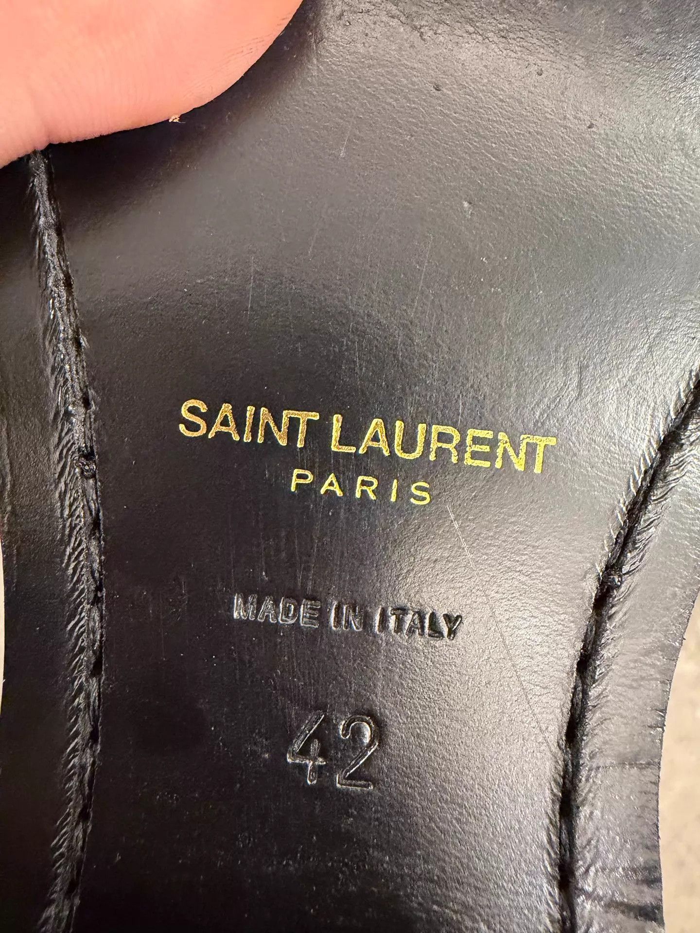 Saint Laurent Paris Black Leather Chelsea Ankle Boots Size US 9 / EU 42 - 4 Thumbnail