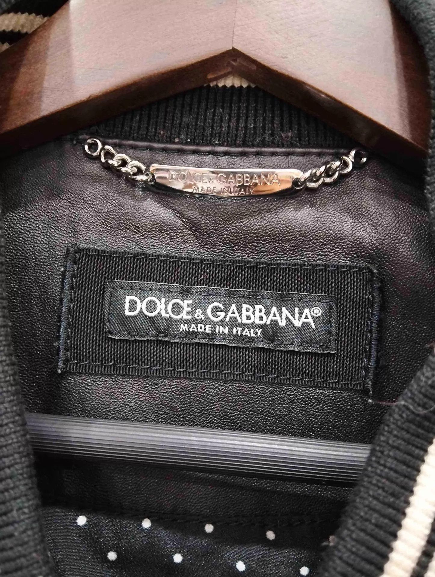 Dolce & Gabbana Black Bomber Jacket with Logo Detail Size US M / EU 48-50 / 2 - 4 Thumbnail