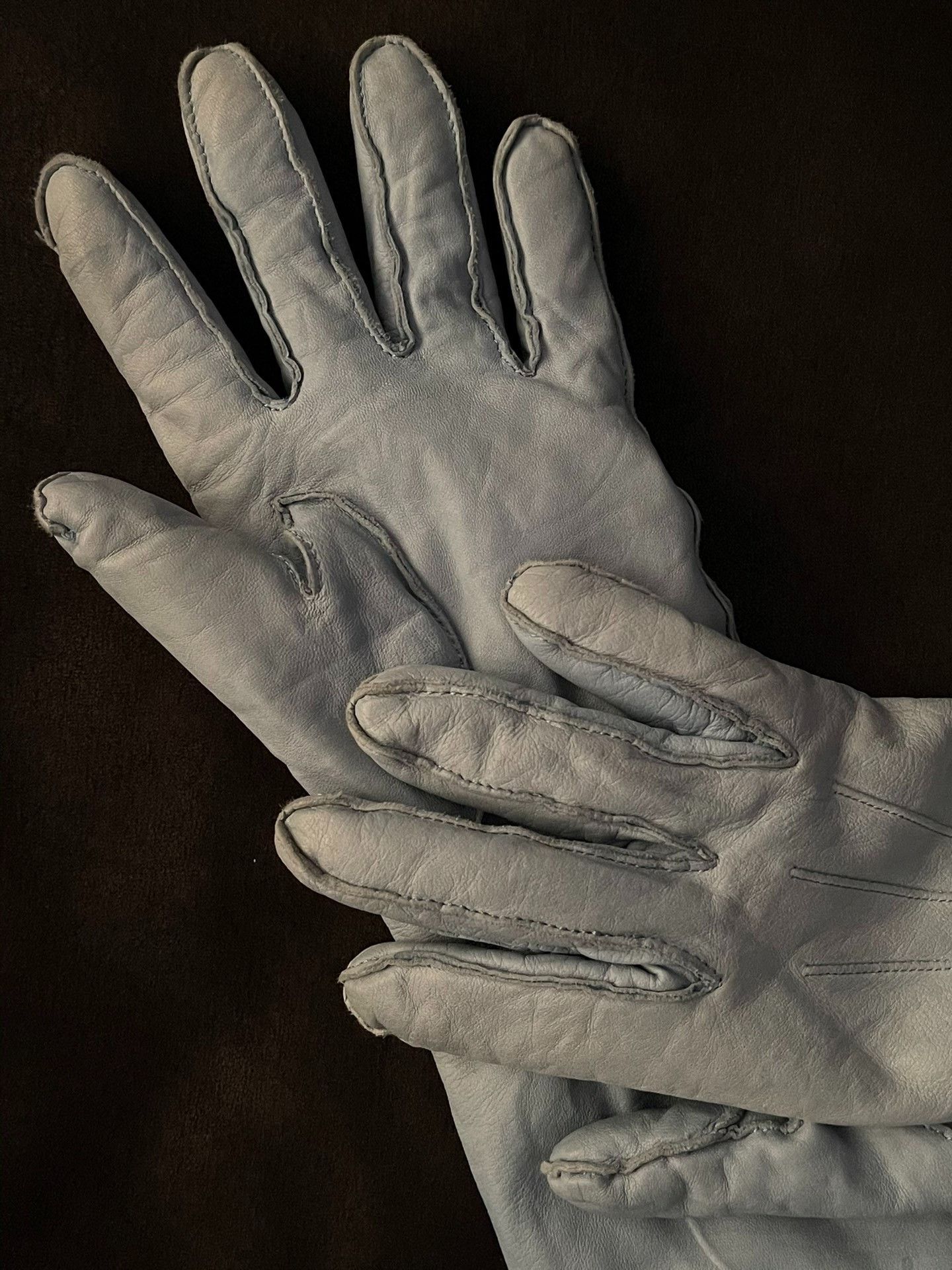 Ann Demeulemeester Ann Demeulemeester Unisex Leather Gloves Size ONE SIZE - 4 Thumbnail