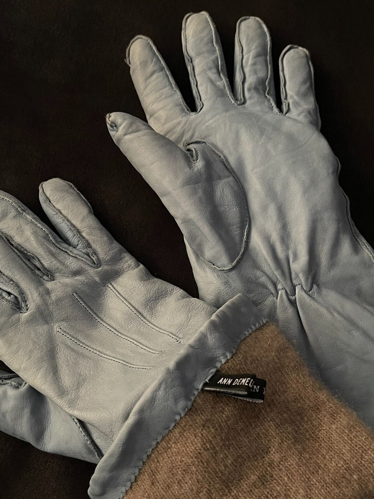 Ann Demeulemeester Ann Demeulemeester Unisex Leather Gloves Size ONE SIZE - 3 Thumbnail