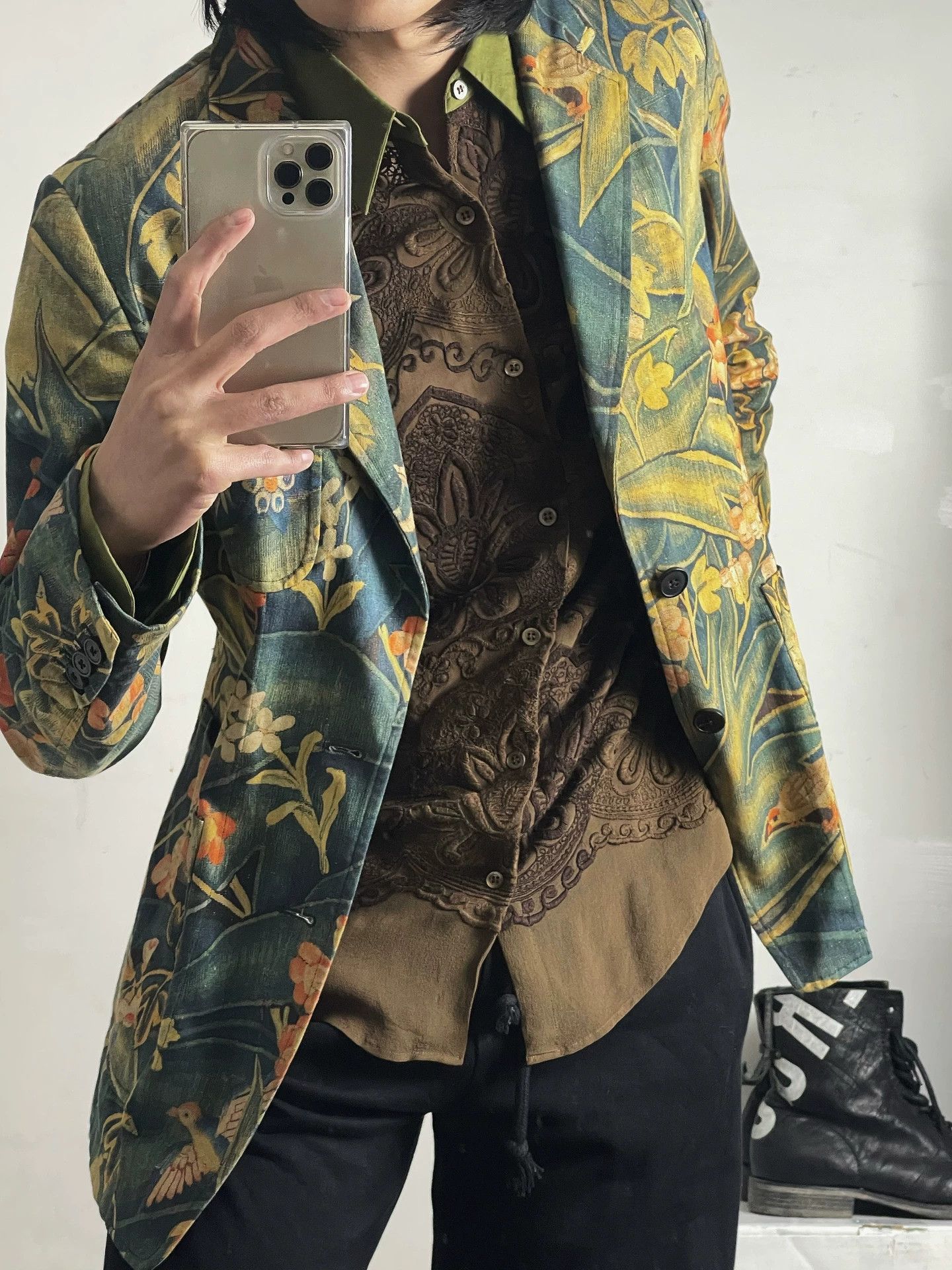 Dries Van Noten Dries Van Noten 17SS Floral Blazer Size US S / EU 44-46 / 1 - 5 Thumbnail