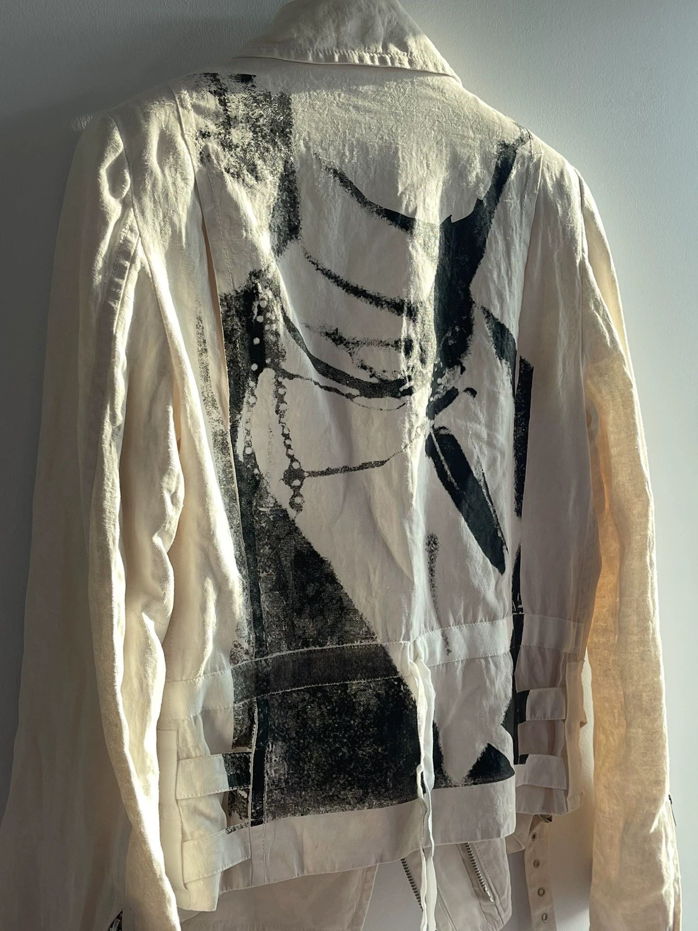 Ann Demeulemeester Ann Demeulemeester 10ss Embroidered Biker Jacket Size XS / US 0-2 / IT 36-38 - 8 Thumbnail