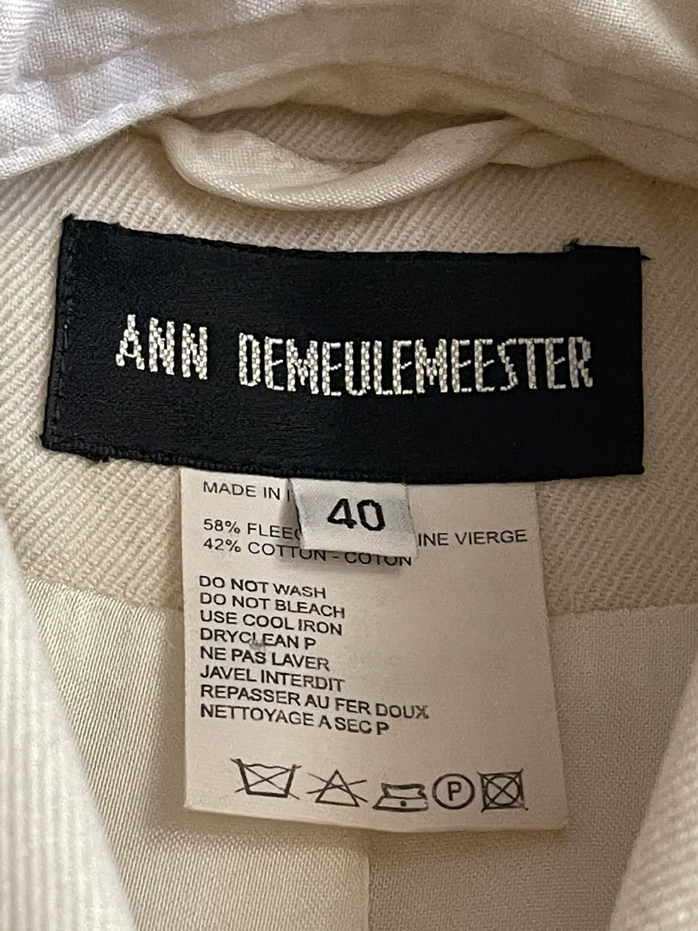 Ann Demeulemeester Ann Demeulemeester 07AW Wool Blazer Size S / US 4 / IT 40 - 9 Thumbnail