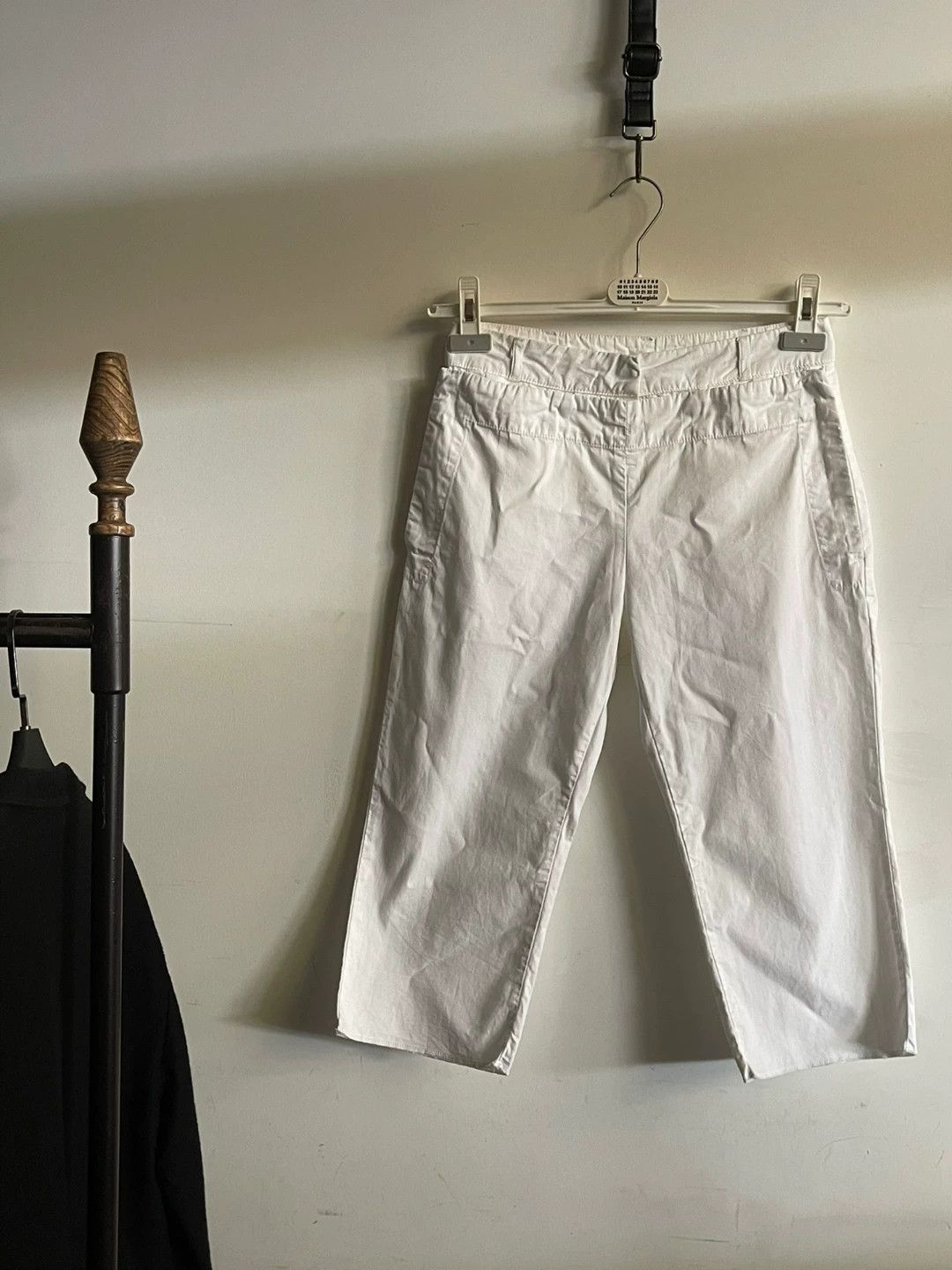 MM6 Martin Margiela White Cotton Trousers Size US 30 / EU 46 - 4 Thumbnail