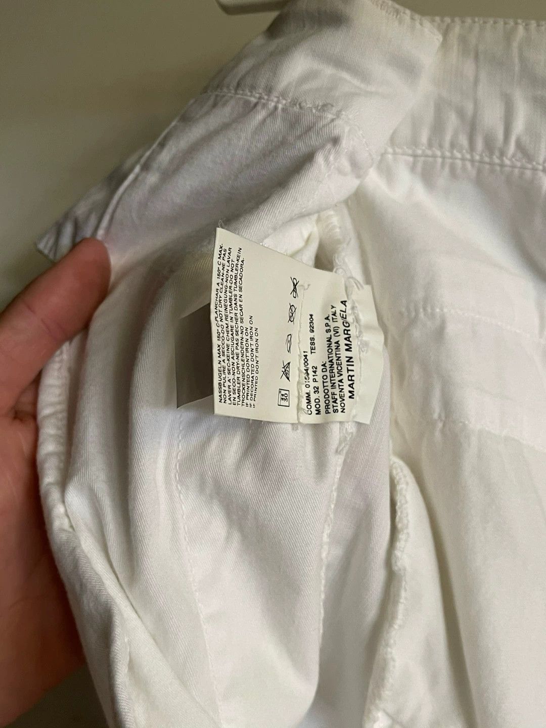 MM6 Martin Margiela White Cotton Trousers Size US 30 / EU 46 - 6 Thumbnail