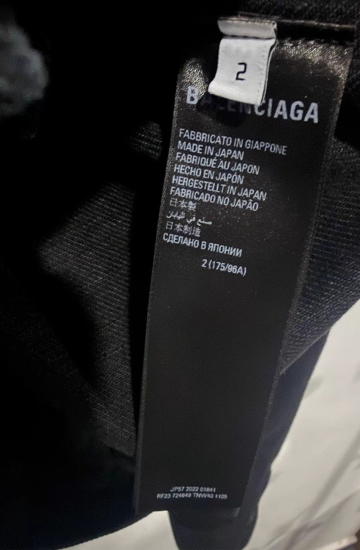 Balenciaga Black Denim Jacket with Button Front and Pockets Size US M / EU 48-50 / 2 - 5 Thumbnail