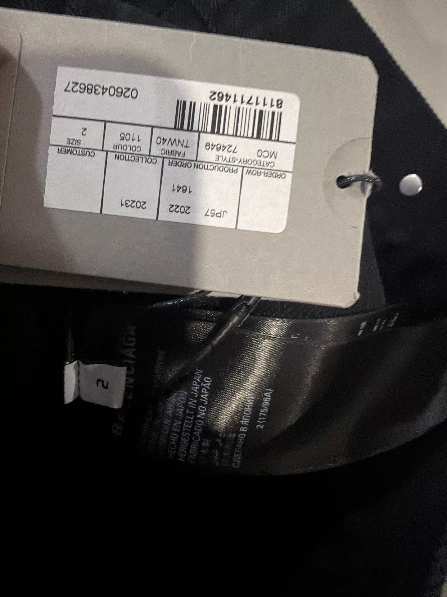 Balenciaga Black Denim Jacket with Button Front and Pockets Size US M / EU 48-50 / 2 - 6 Thumbnail