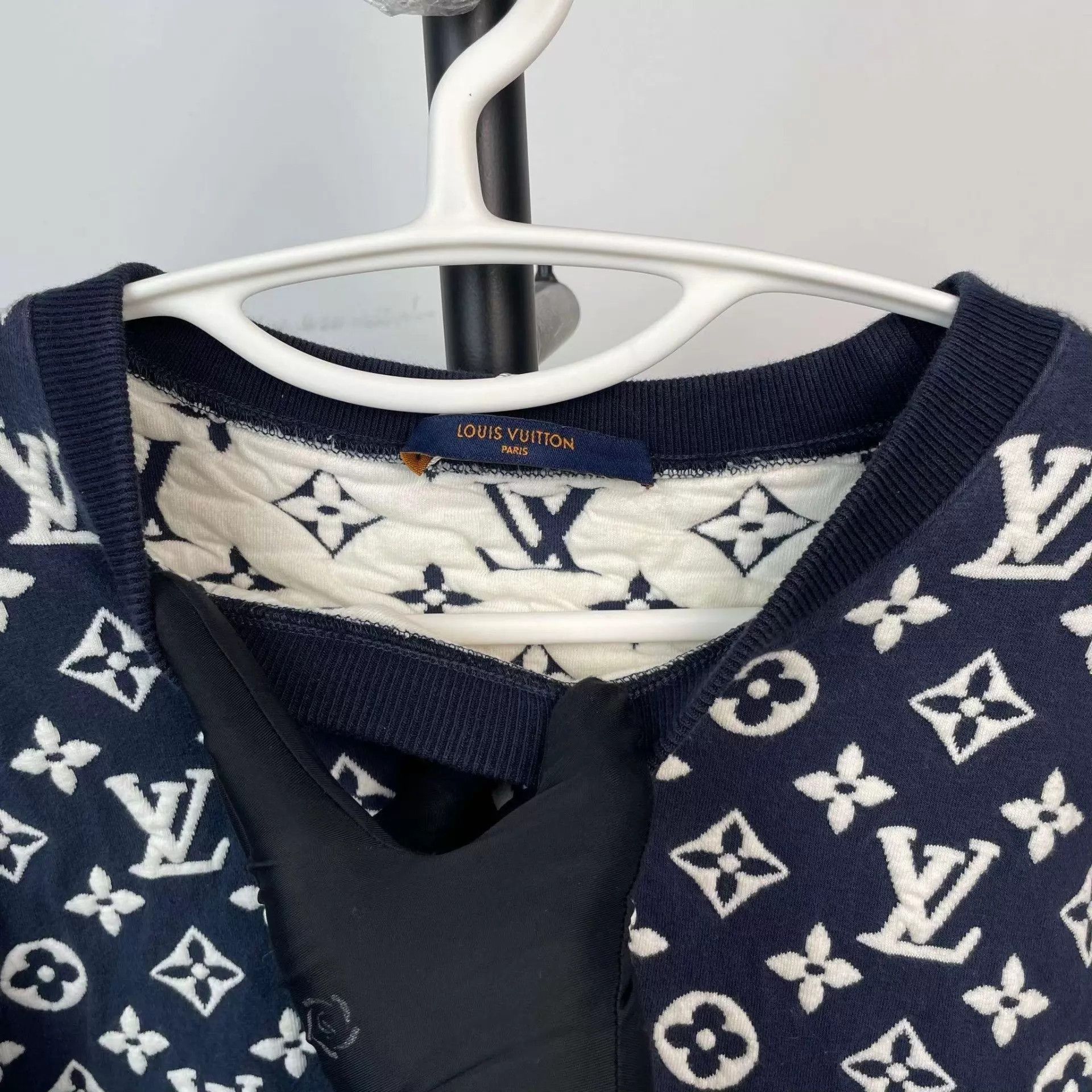 Louis Vuitton Blue Patterned Long Sleeve Sweatshirt (Size S) Size US S / EU 44-46 / 1 - 8 Thumbnail