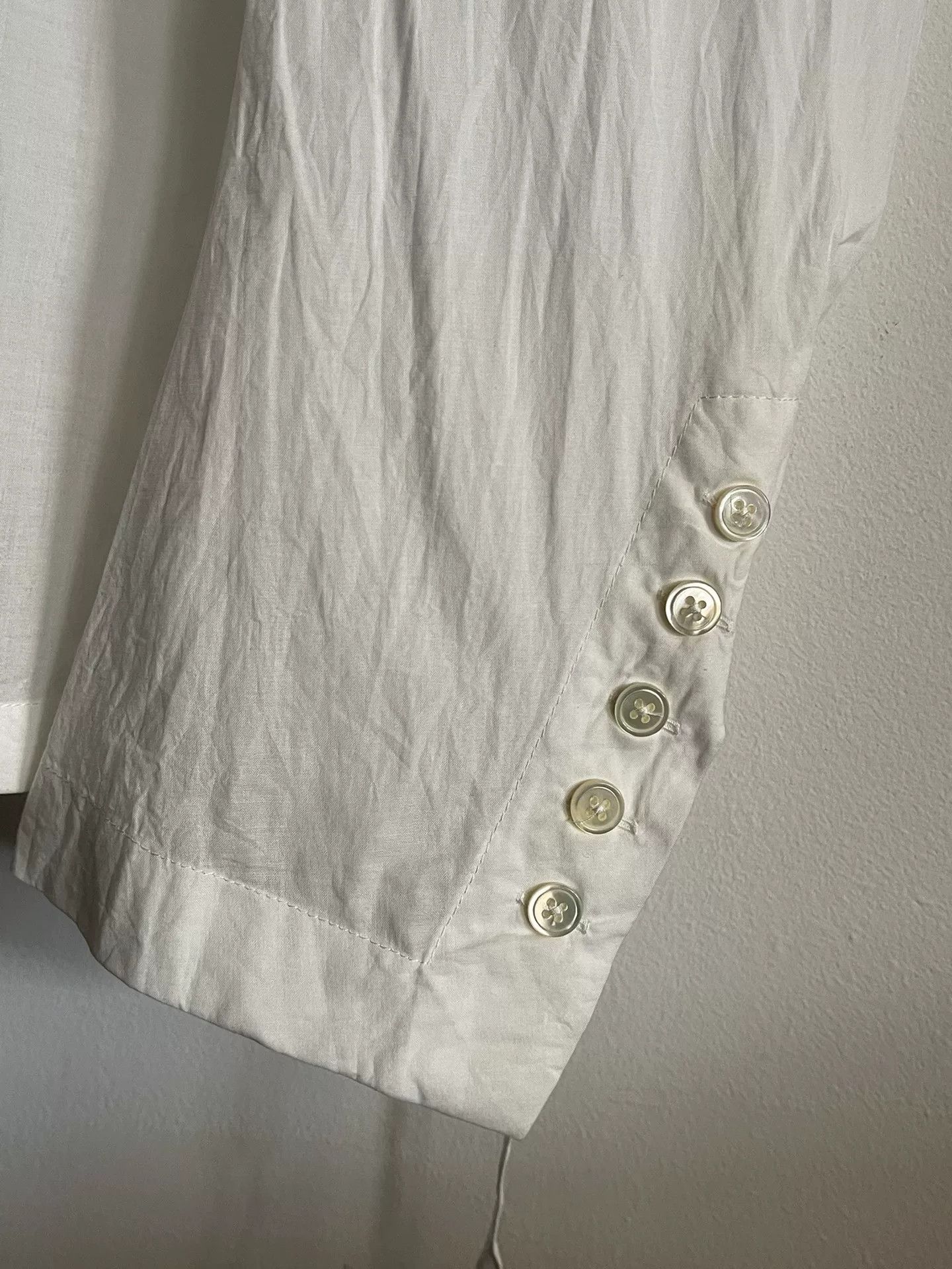 Ann Demeulemeester Ann Demeulemeester White Back Tie Shirt Size XS / US 0-2 / IT 36-38 - 6 Thumbnail