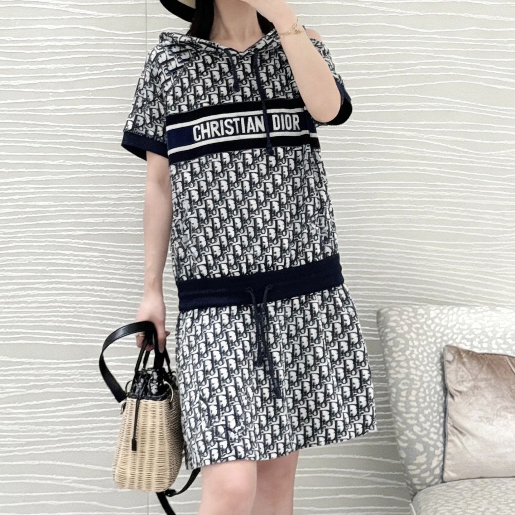 Dior Dior Monogram Letter Logo Long Dress Size S / US 4 / IT 40 - 7 Thumbnail