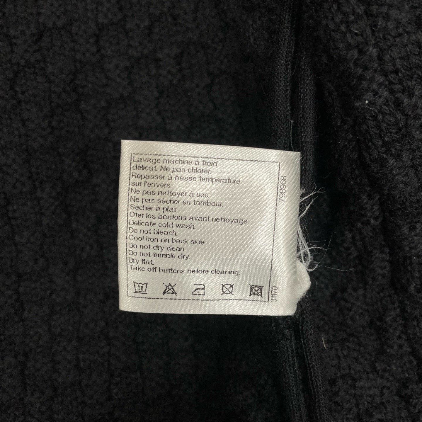 Chanel Chanel Black Tweed Short Coat Size XXS / US 00 / IT 34 - 5 Thumbnail