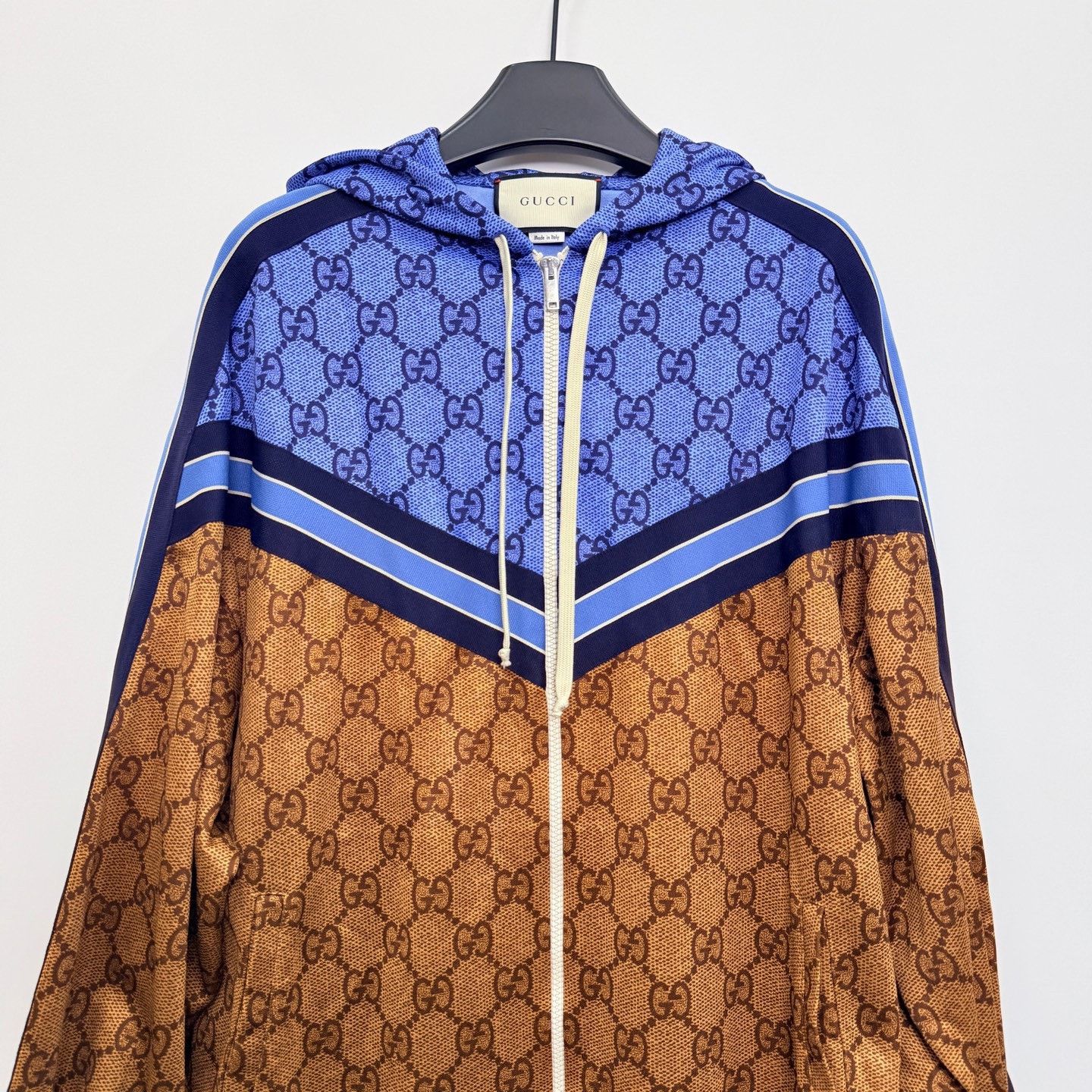 Gucci Gucci Logo Colorblock Hooded Coat Size XS / US 0-2 / IT 36-38 - 2 Thumbnail