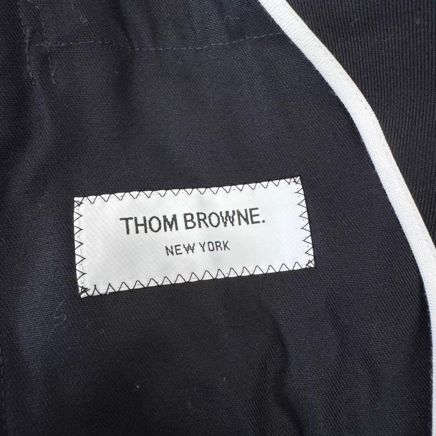 Thom Browne Blue Blazer with Striped Sleeves, Size M Size US M / EU 48-50 / 2 - 6 Thumbnail