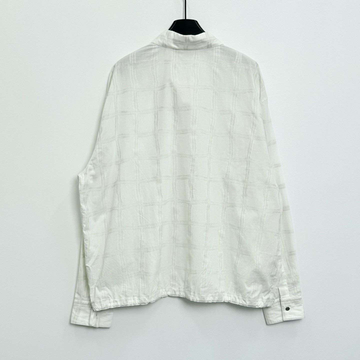 Hermes Hermes White Subtle Check Half-Zip Shirt Size US XS / EU 42 / 0 - 3 Thumbnail