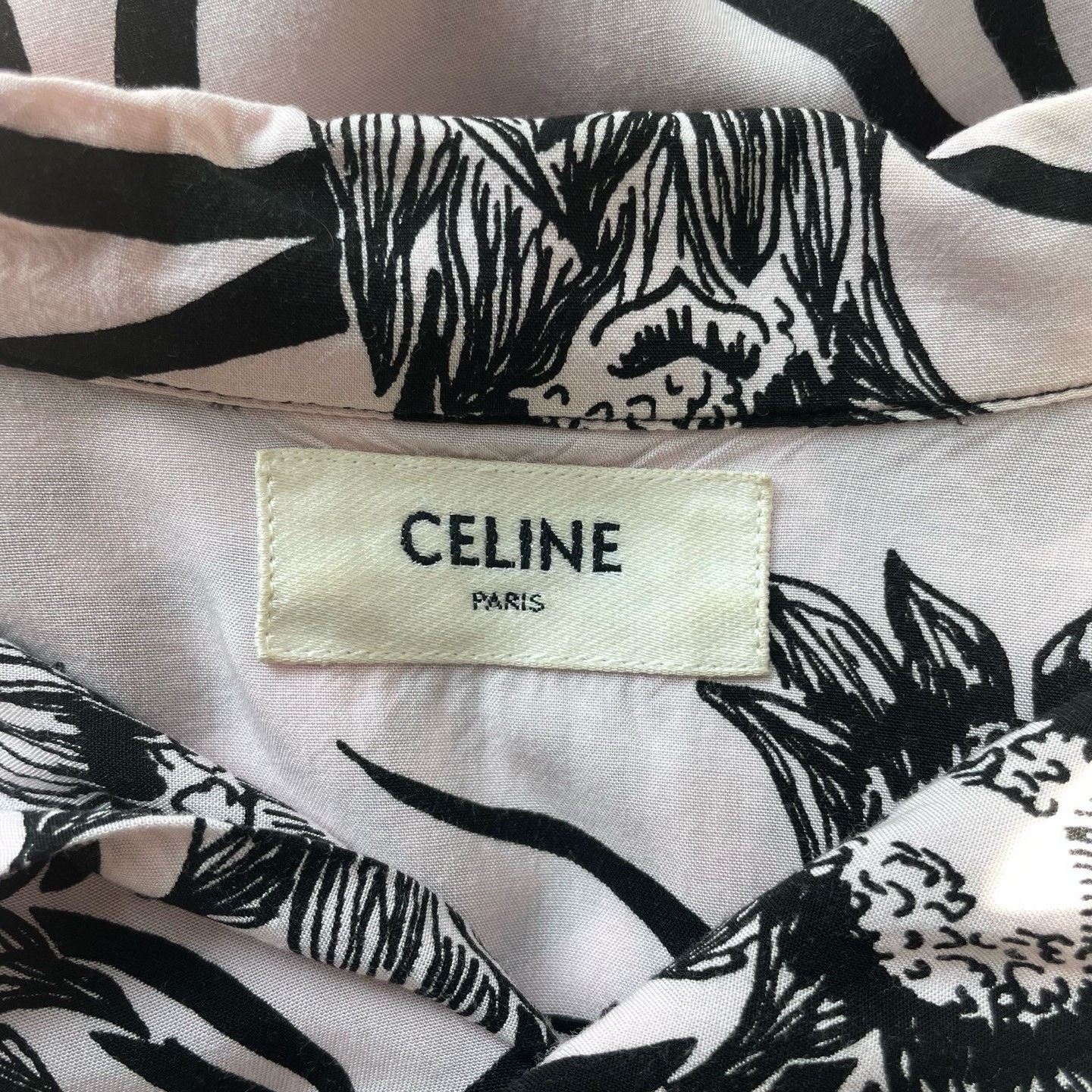 Celine Celine Pink King Protea Print Hawaiian Shirt Size US M / EU 48-50 / 2 - 4 Thumbnail