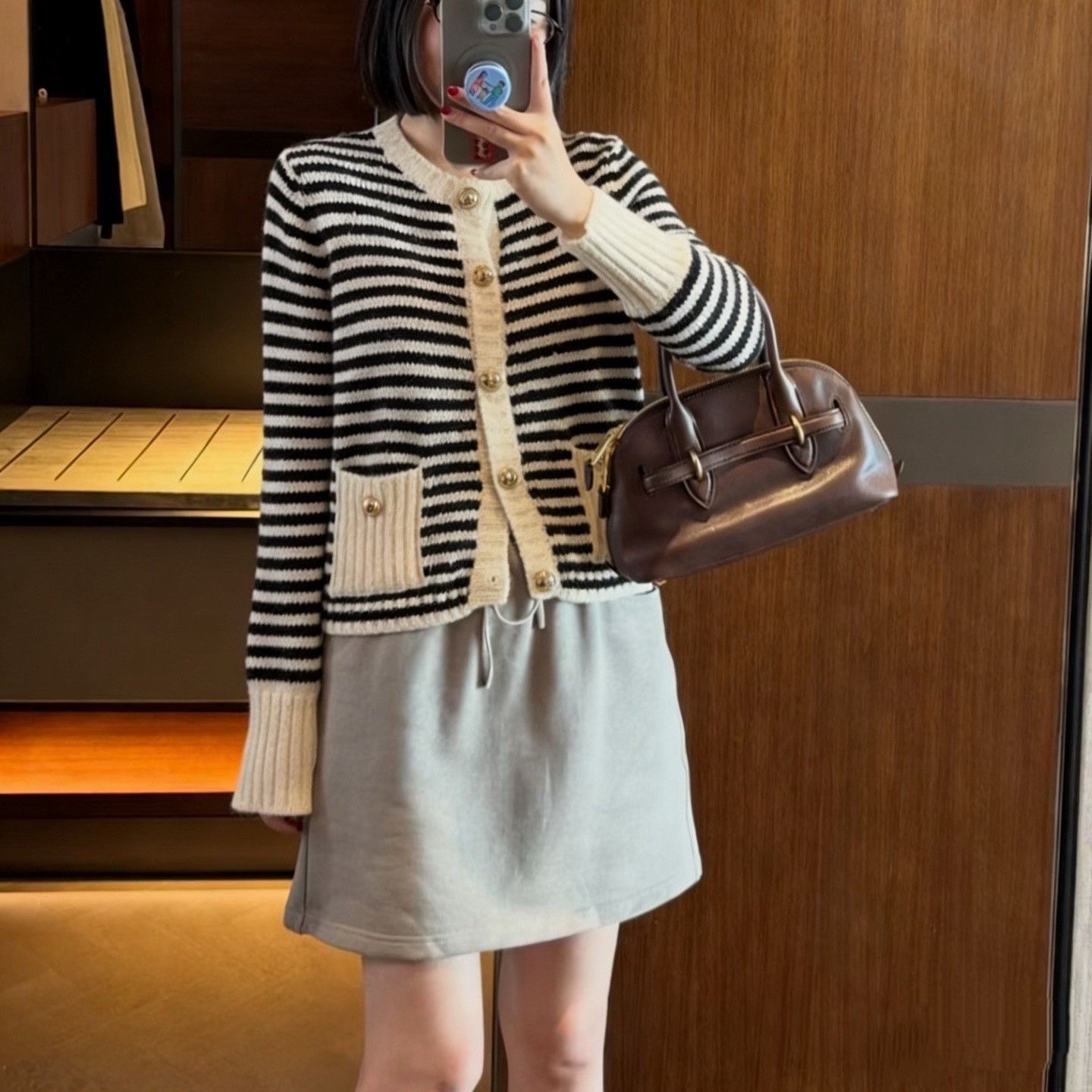 Dior DIOR Striped Jacquard Pocket Cardigan Size XS / US 0-2 / IT 36-38 - 7 Thumbnail