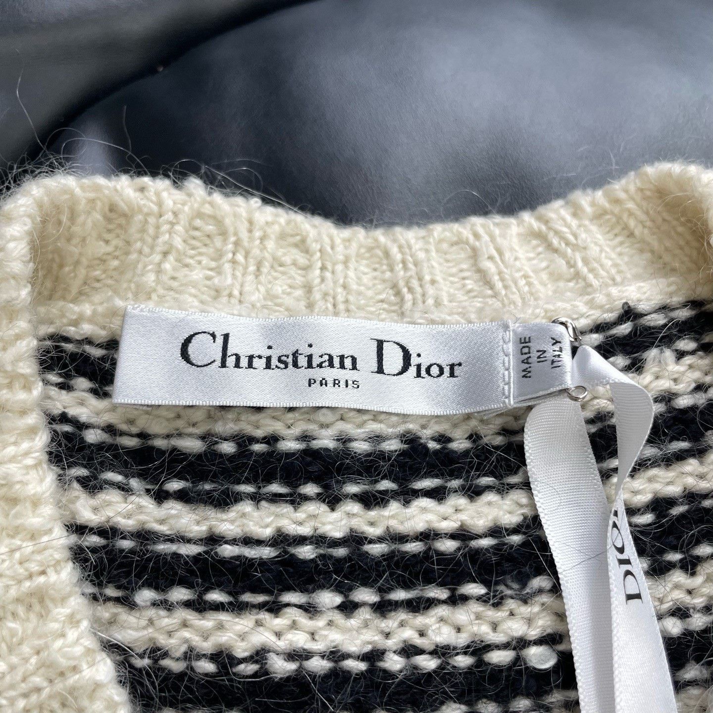 Dior DIOR Striped Jacquard Pocket Cardigan Size XS / US 0-2 / IT 36-38 - 4 Thumbnail