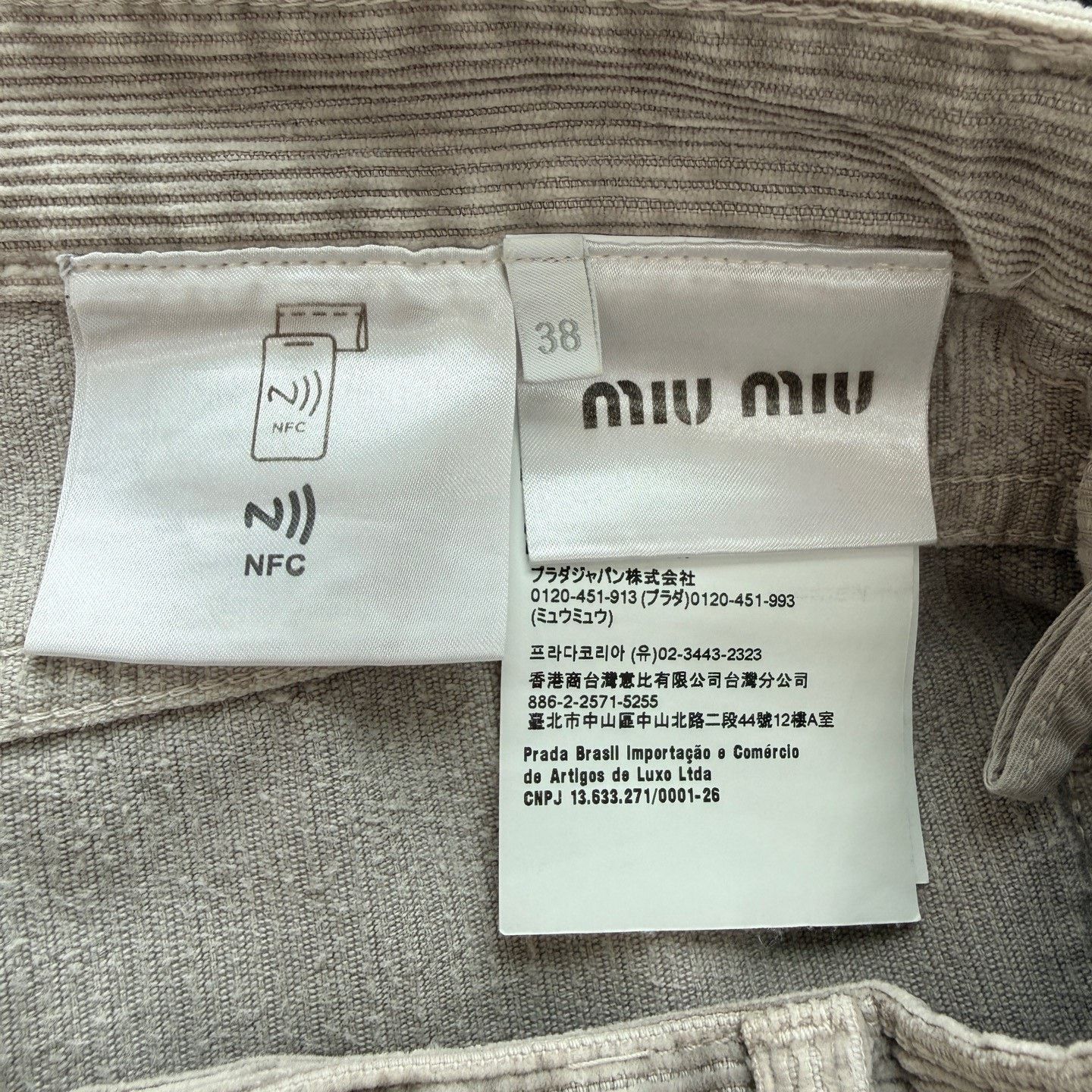 Miu Miu MIU MIU Corduroy Mid-Rise Straight Pants Size 38" / US 16 / IT 52 - 5 Thumbnail