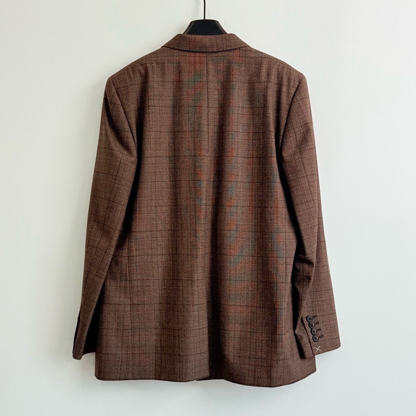 Celine Celine Brown Plaid Double-Breasted Blazer Size US M / EU 48-50 / 2 - 3 Thumbnail