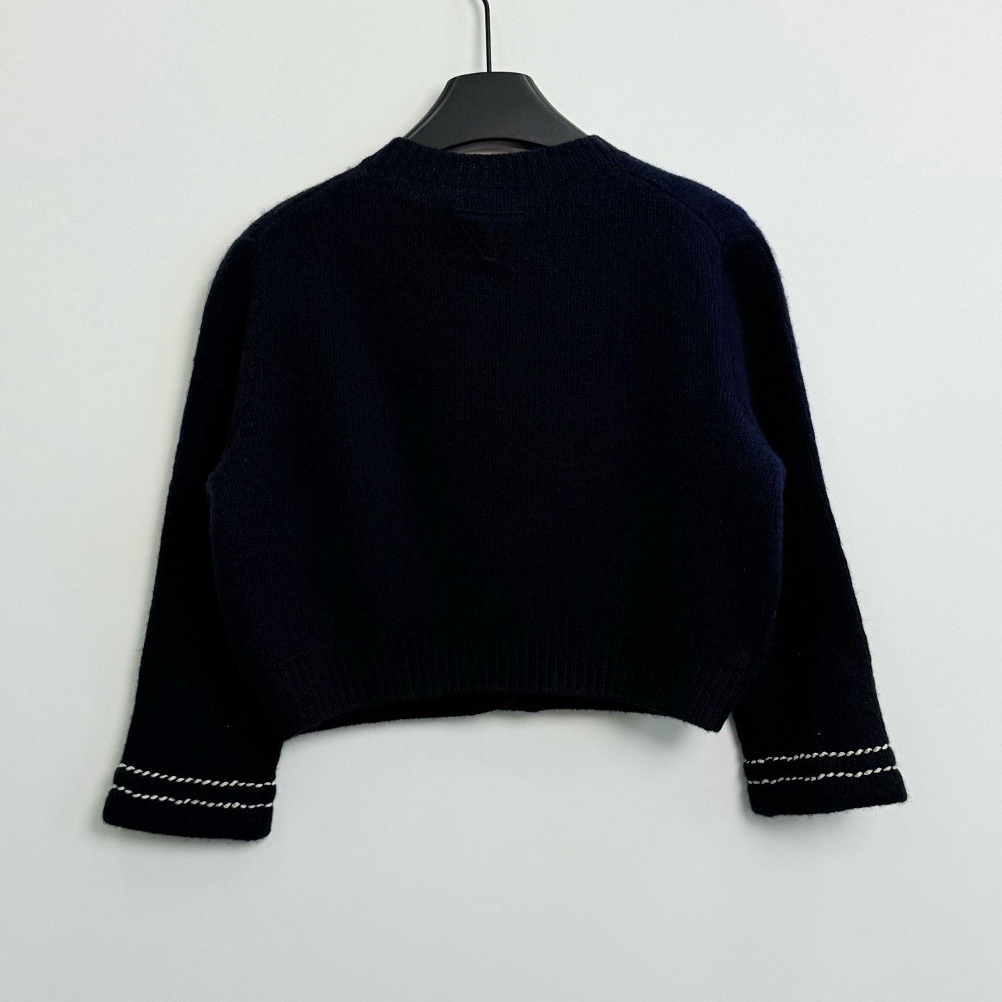 Prada Prada SS24 Triangle Logo Contrast Stitch Knit Top Size S / US 4 / IT 40 - 4 Thumbnail