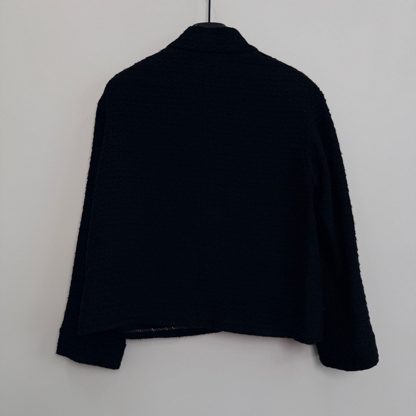 Chanel Chanel Bow Tie Black Tweed Short Jacket Size S / US 4 / IT 40 - 3 Thumbnail