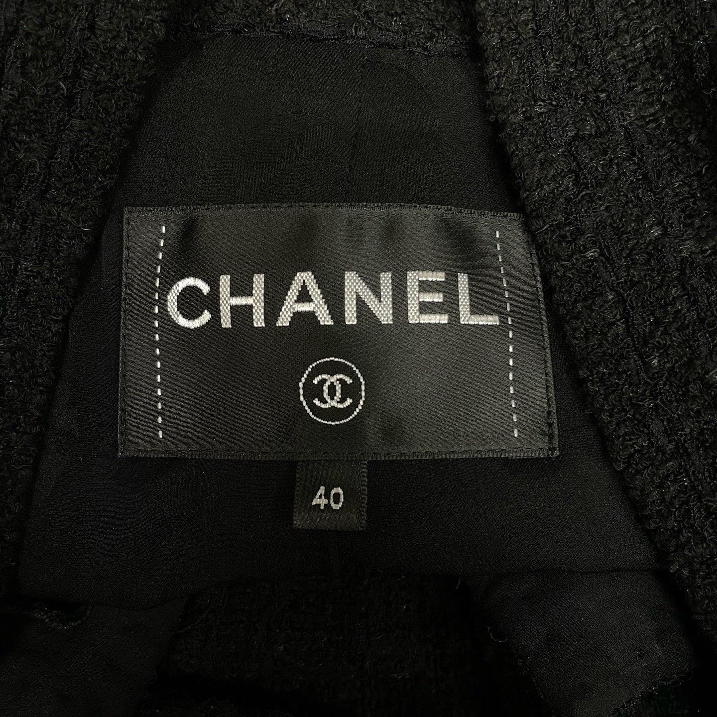 Chanel Chanel Bow Tie Black Tweed Short Jacket Size S / US 4 / IT 40 - 4 Thumbnail