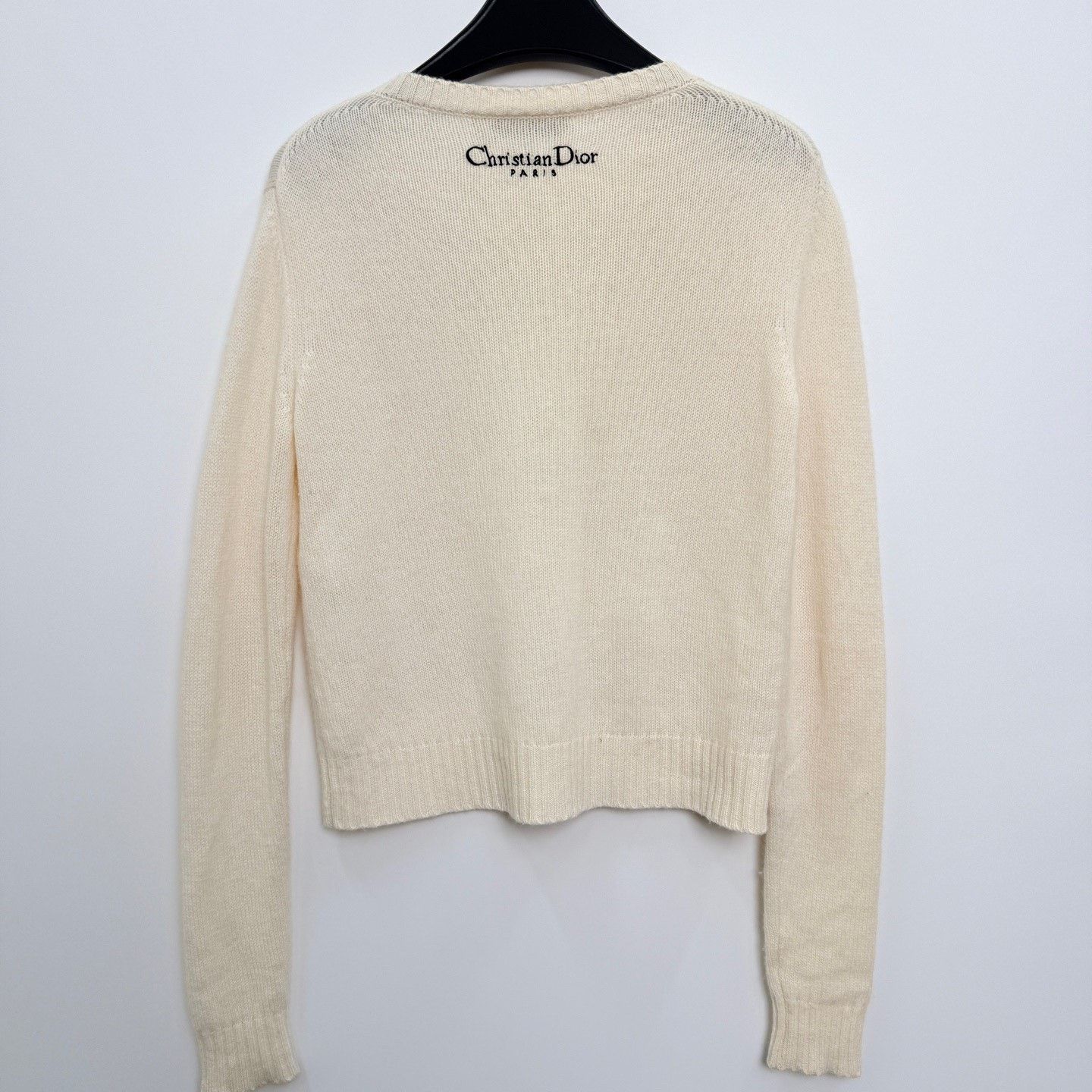 Dior Dior Ribbed Crewneck Embroidered Cashmere Sweater Size XS / US 0-2 / IT 36-38 - 3 Thumbnail