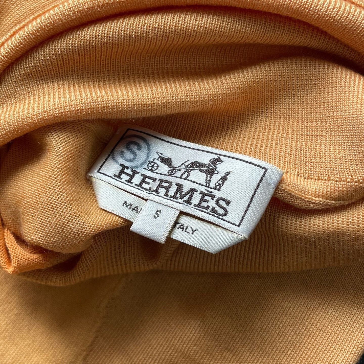 Hermes Hermes Warm Orange Wave Turtleneck Knit Size S / US 4 / IT 40 - 3 Thumbnail