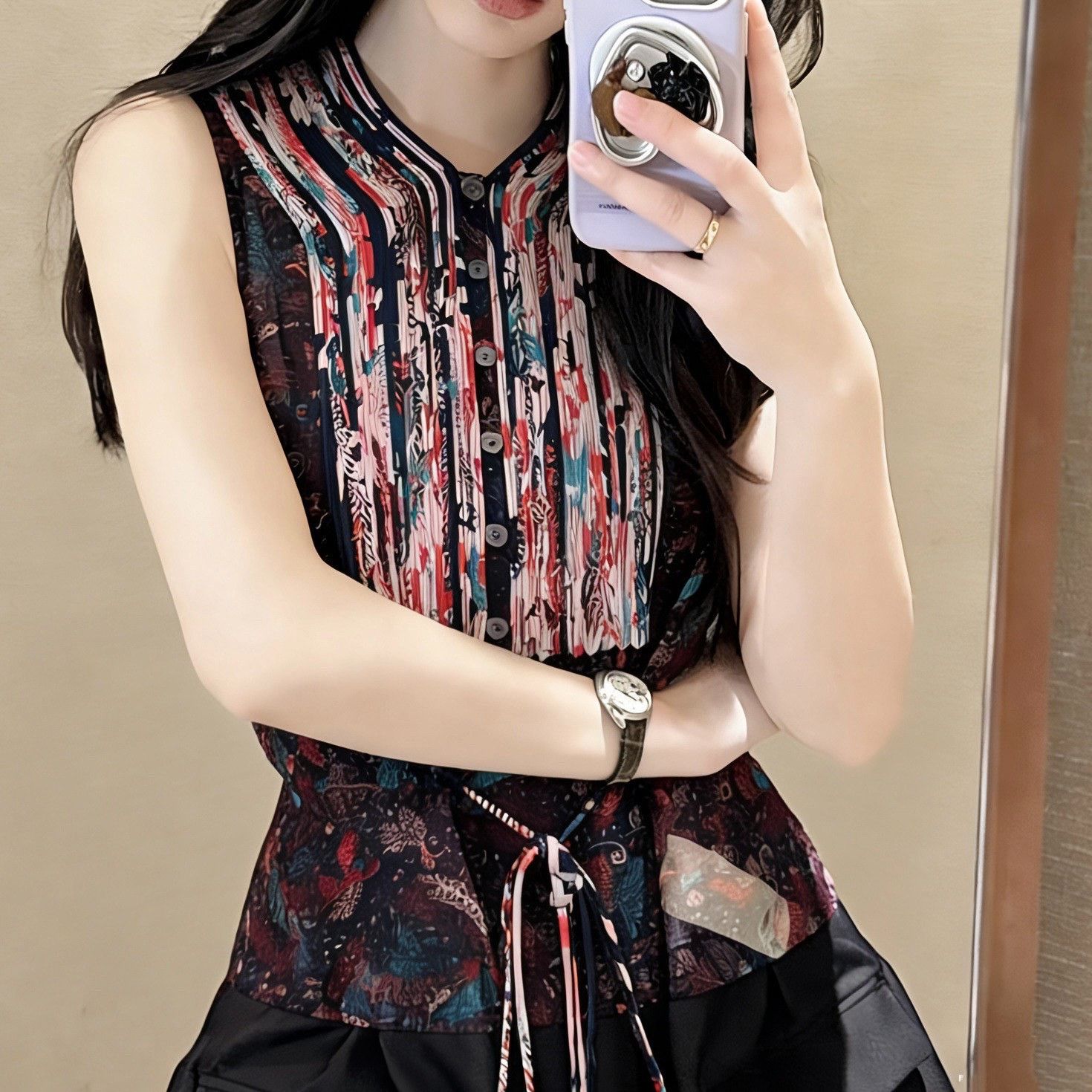 Hermes Hermes Floral Print Sleeveless Dress Size XXS / US 00 / IT 34 - 8 Thumbnail