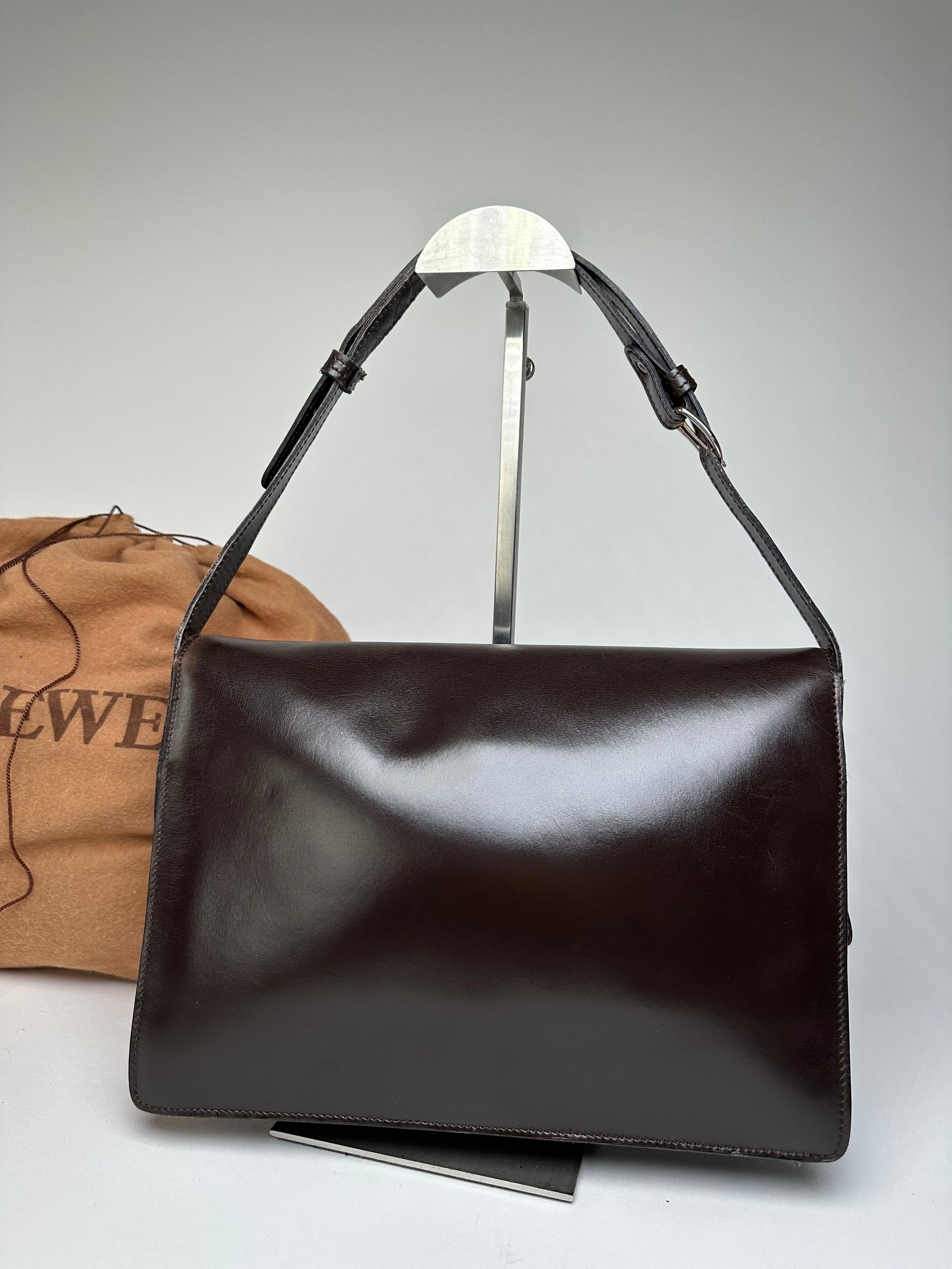 Loewe Vintage Madrid Leather Handbag Brown Size ONE SIZE - 8 Thumbnail