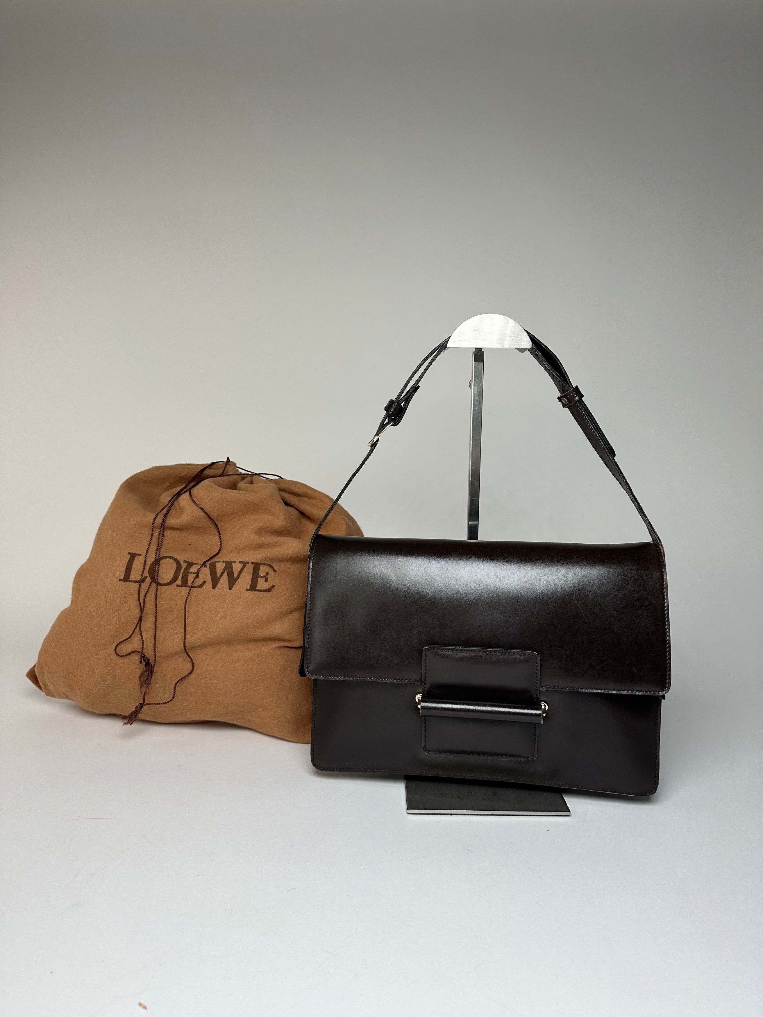 Loewe Vintage Madrid Leather Handbag Brown Size ONE SIZE - 6 Thumbnail