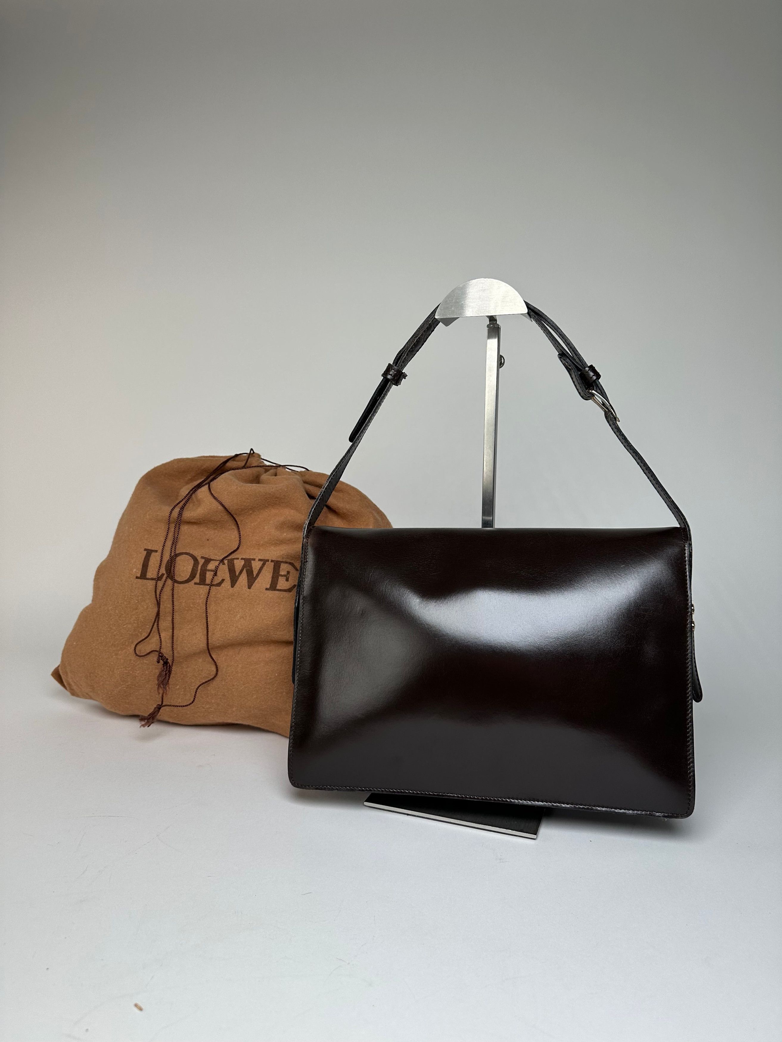 Loewe Vintage Madrid Leather Handbag Brown Size ONE SIZE - 2 Thumbnail