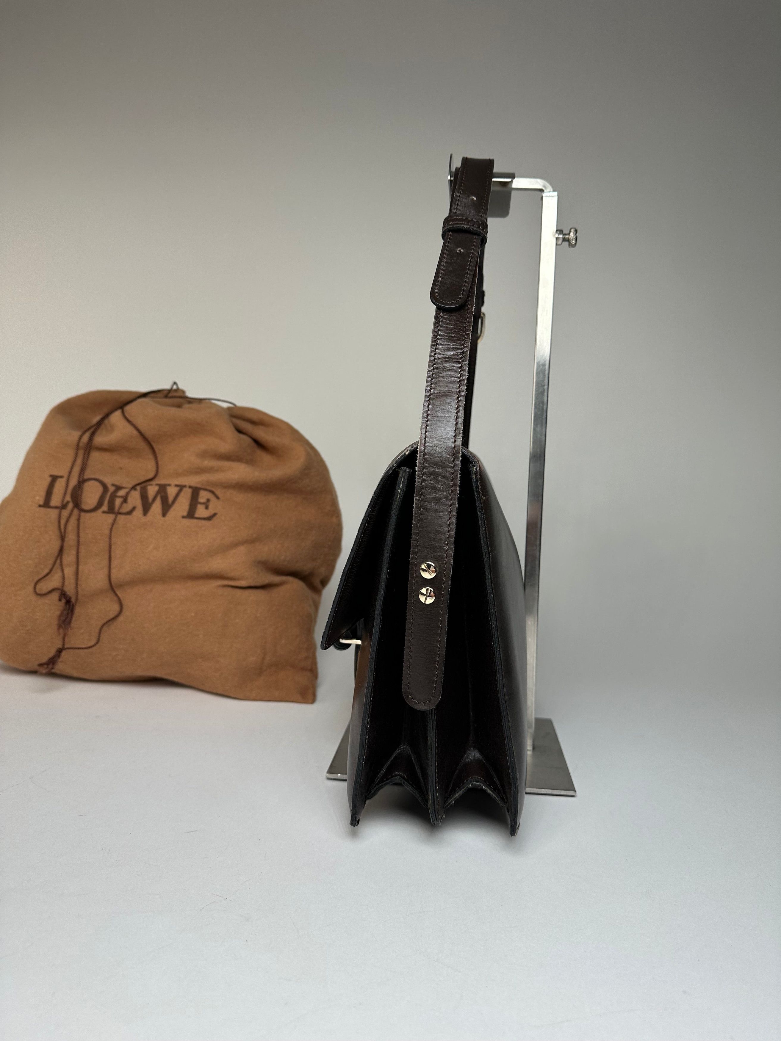 Loewe Vintage Madrid Leather Handbag Brown Size ONE SIZE - 7 Thumbnail