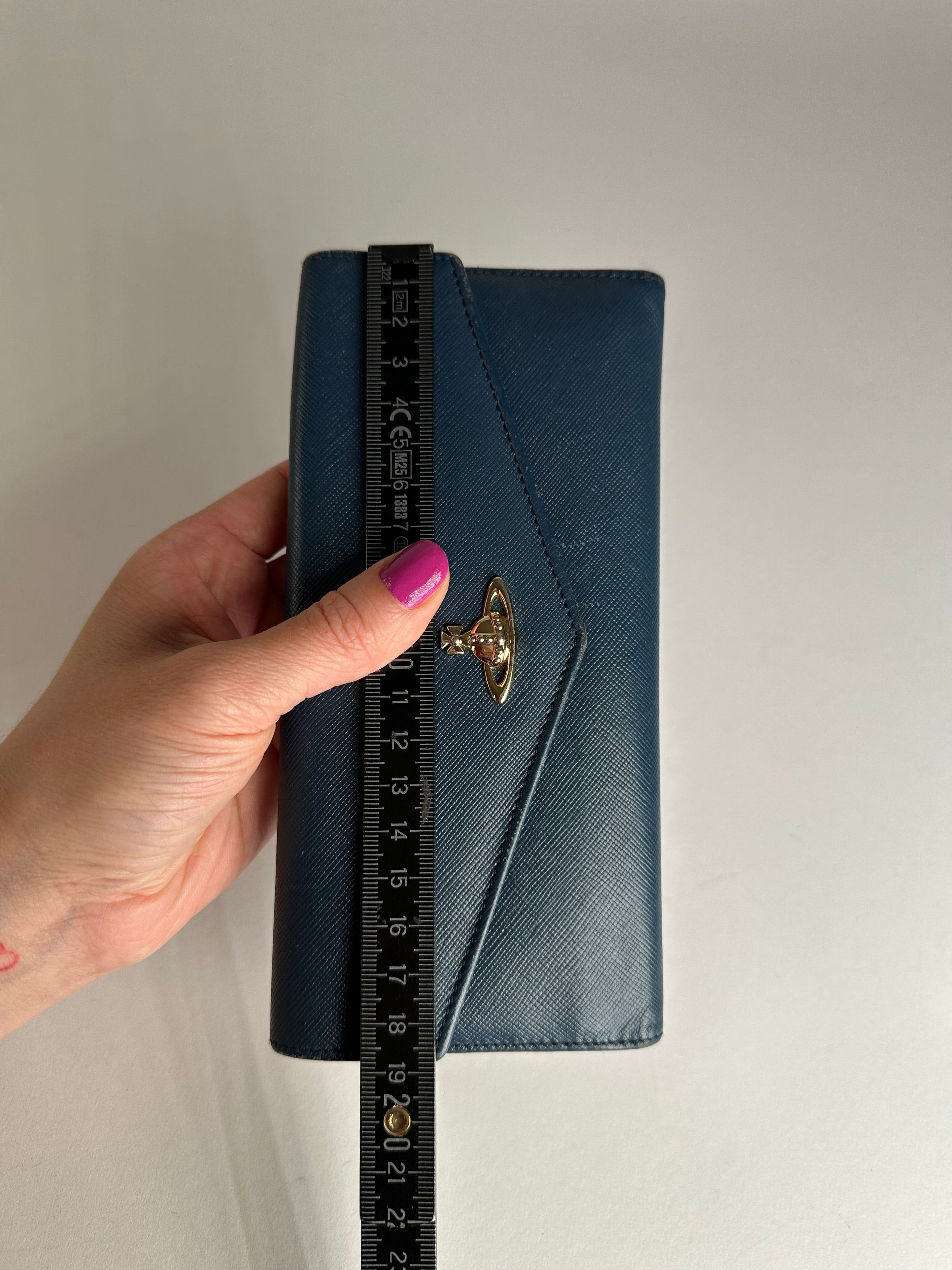 Vivienne Westwood Vintage Long Leather Wallet Blue Size ONE SIZE - 9 Thumbnail