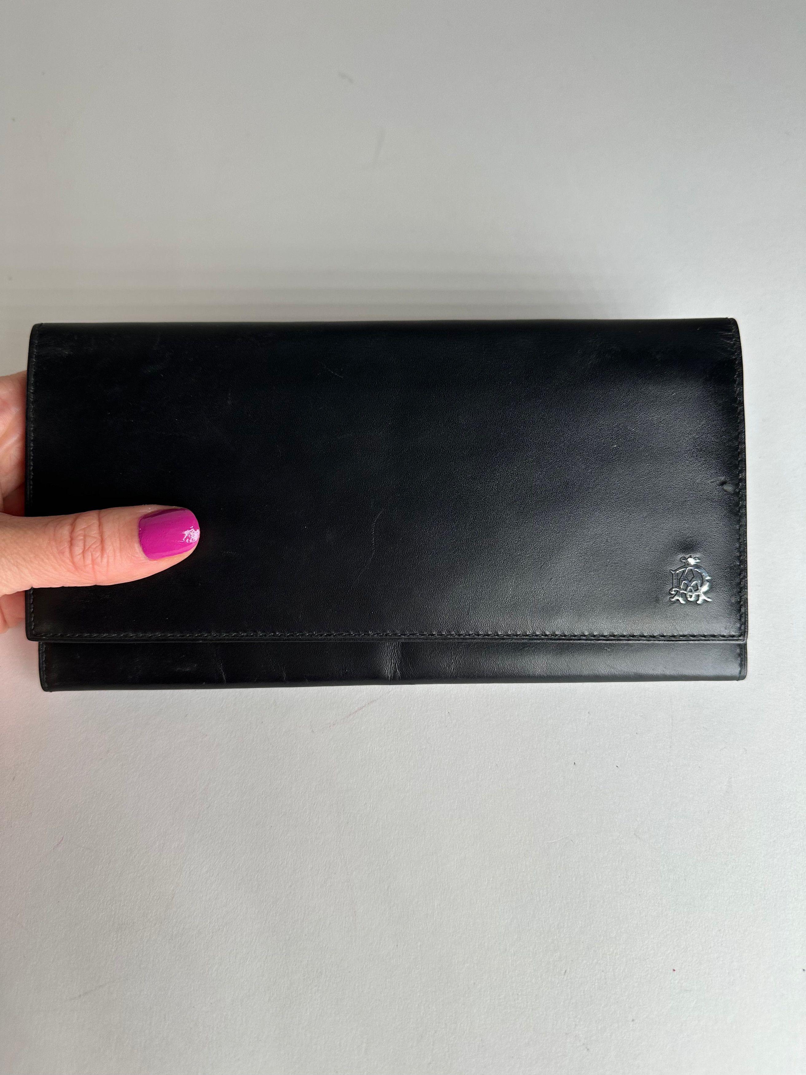 Other Vintage Alfred Dunhill Leather ID Holder Black Size ONE SIZE - 3 Thumbnail